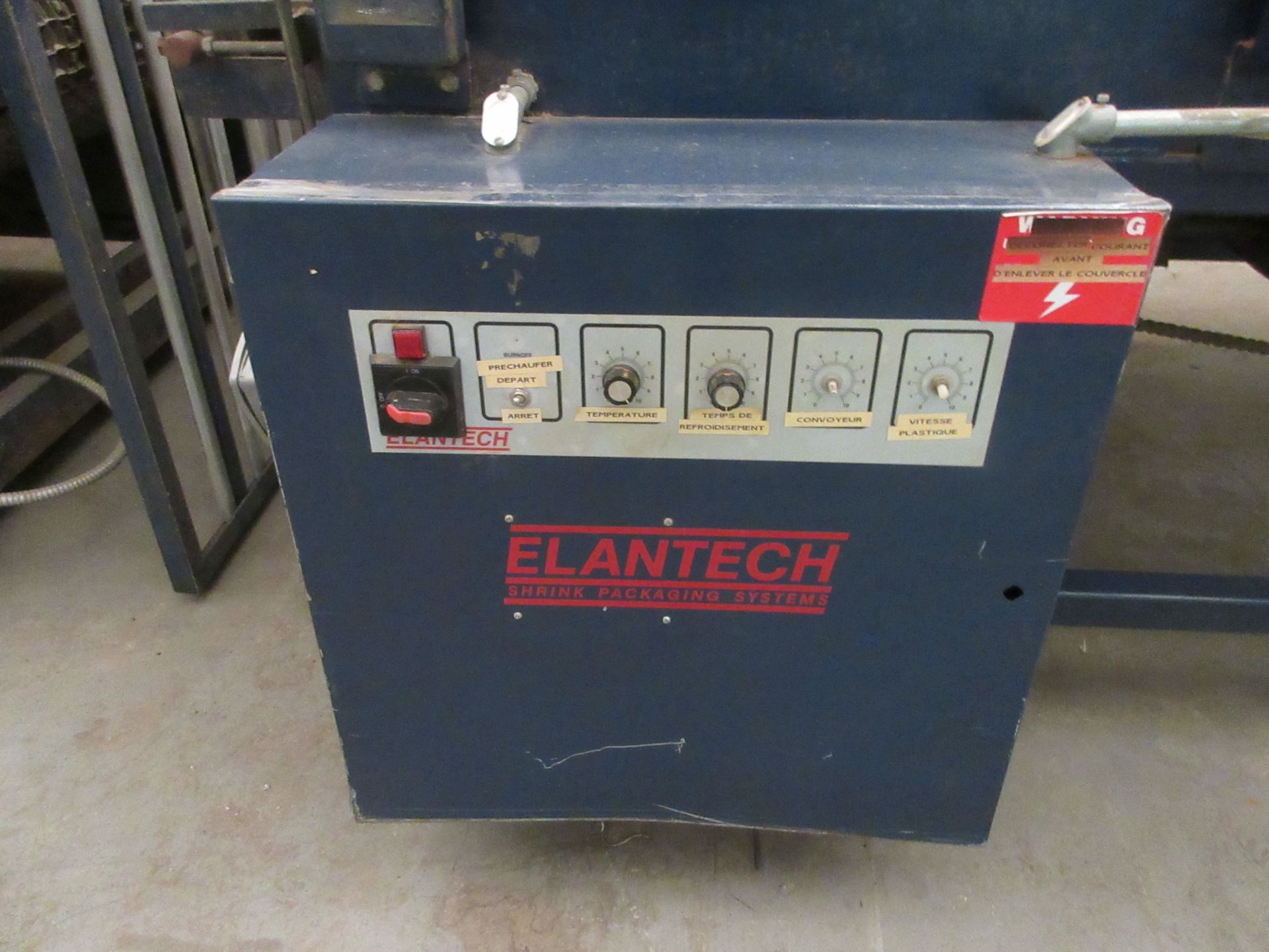 ELANTECH Plastic wrapping machine (door wrapper) "L" bar 41" x 104" conveyor system - Image 2 of 8