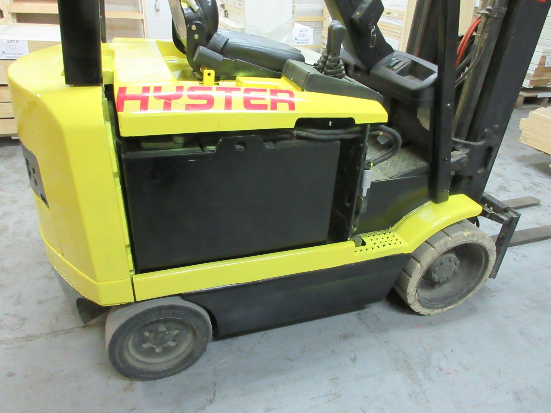 HYSTER Electric forklift Mod: E60XM-33, 2 sections, side shift, 36 volts w/t Ferro Five EFR - Image 13 of 14