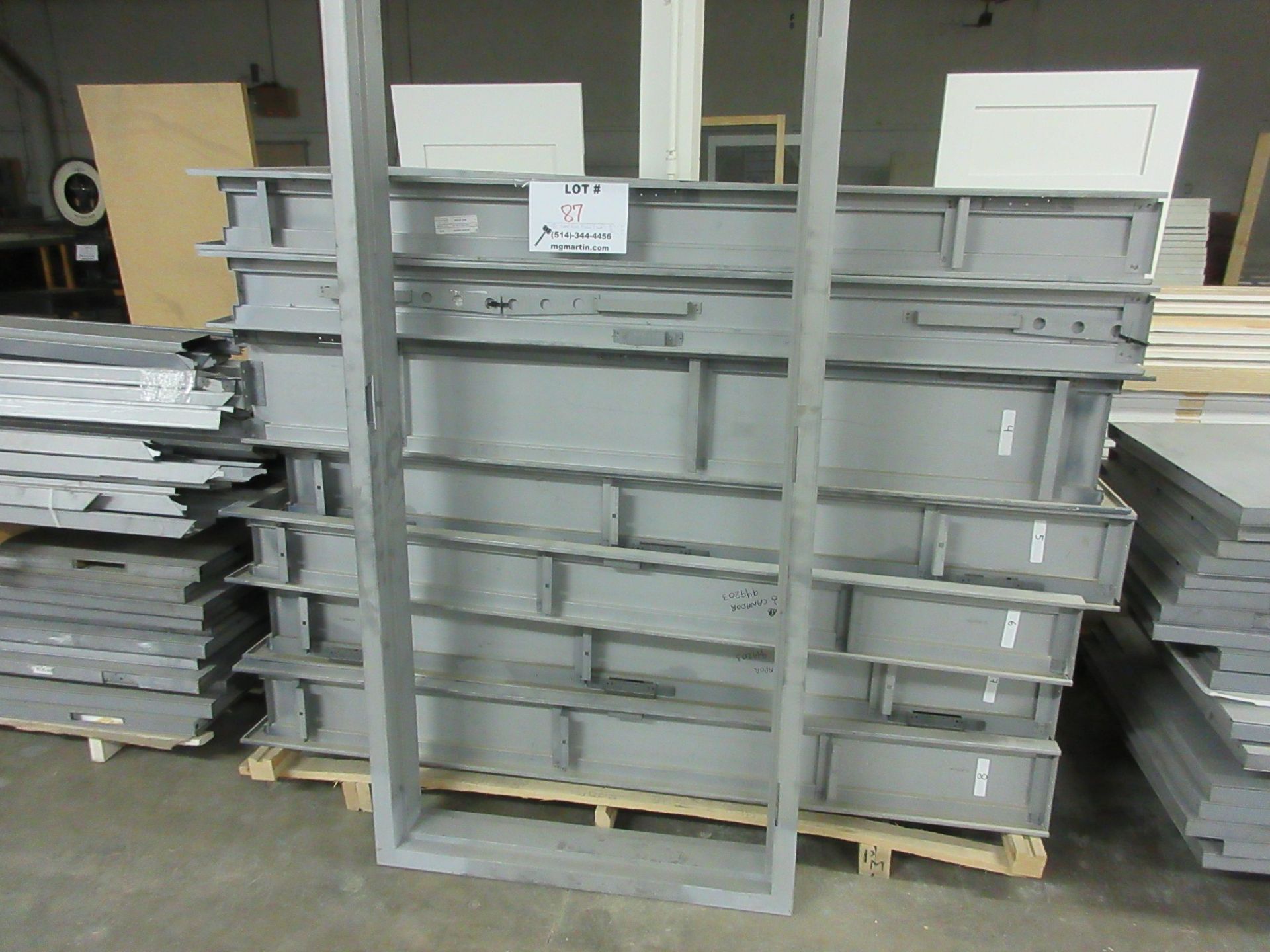 Assorted steel frames (welded), some fire rated 90 min 34 1/2", 35 1/2", 36" x 84" (qty 8)