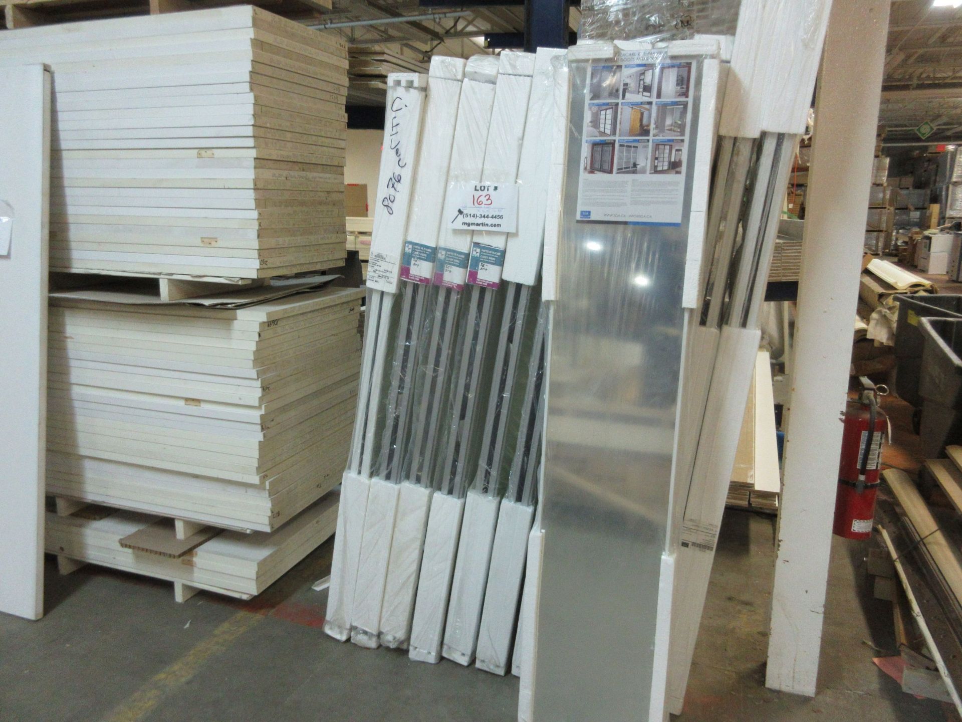 Assorted closet doors, sliding mirrors, etc. 30",36",48" x 80 1/2",95 3/4" (qty 12)