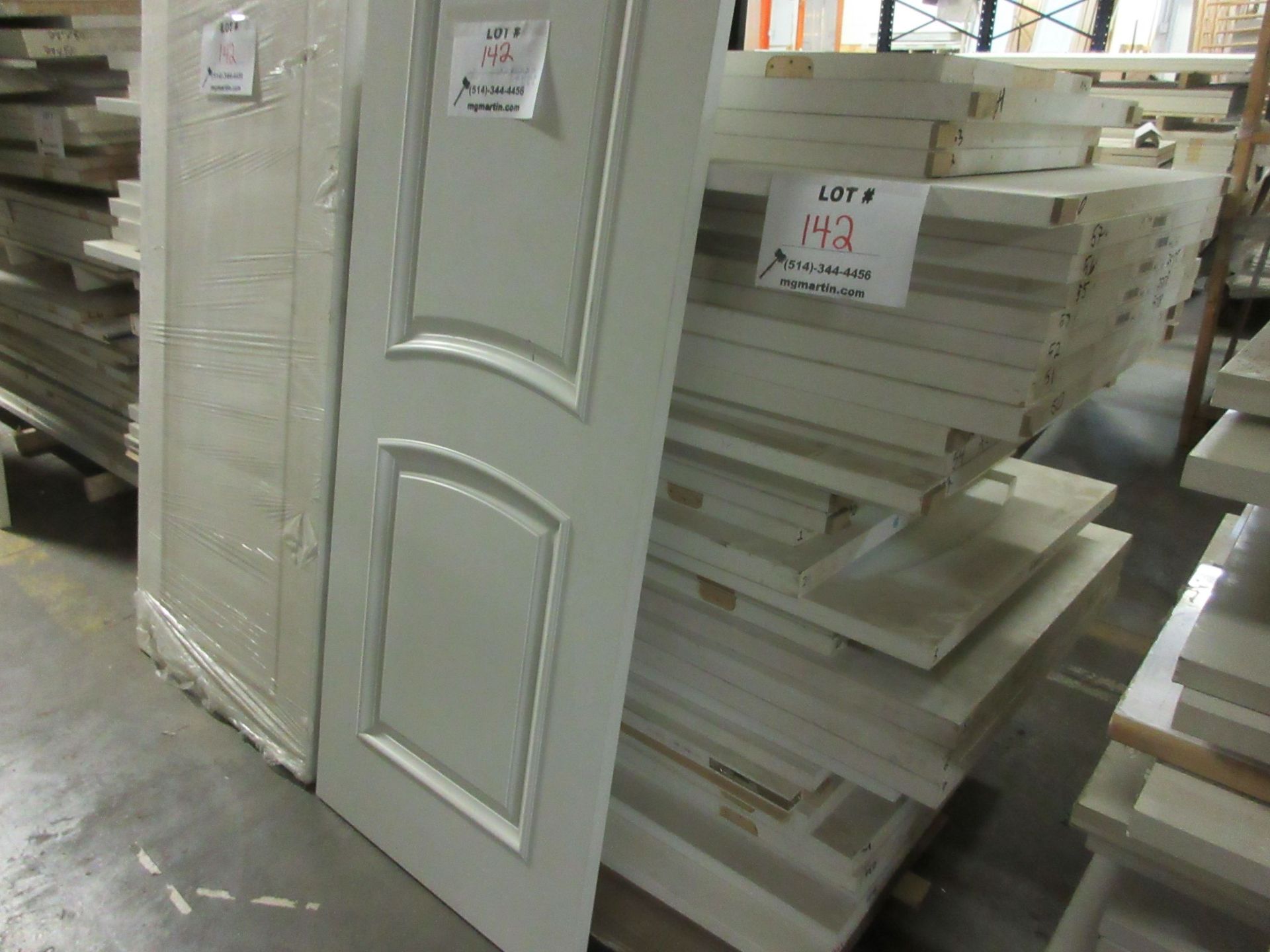 Assorted doors; panels & glass doors 26",28",30",32",34",36" x 80",83",84",90",92",94",96" x 1 3/8", - Image 2 of 2