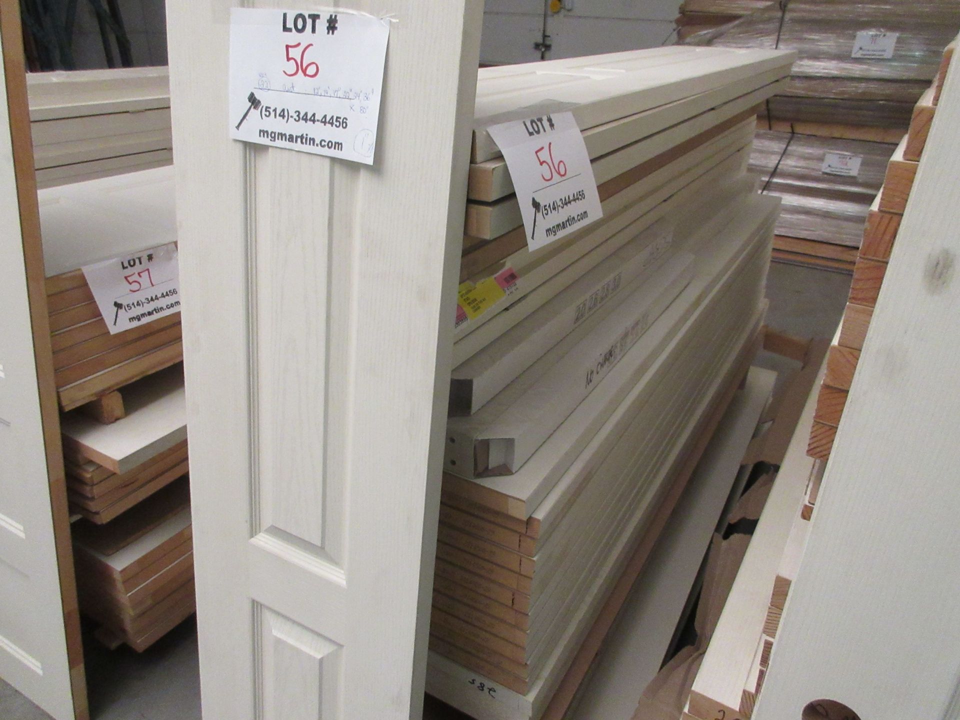 Assorted doors (slab & bi-fold) 12",14",17",22",24",36"x 80" x 1 3/8" (qty 22) - Image 2 of 2