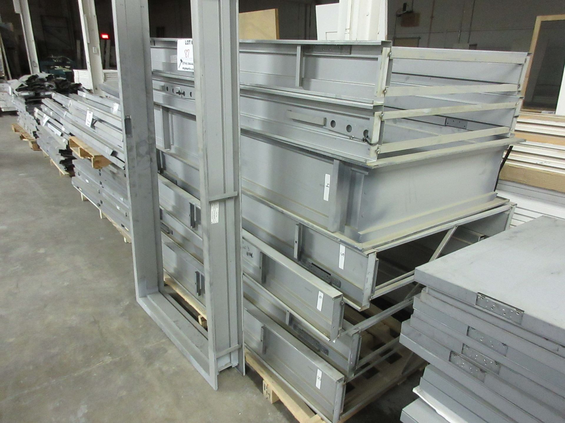 Assorted steel frames (welded), some fire rated 90 min 34 1/2", 35 1/2", 36" x 84" (qty 8) - Image 2 of 3