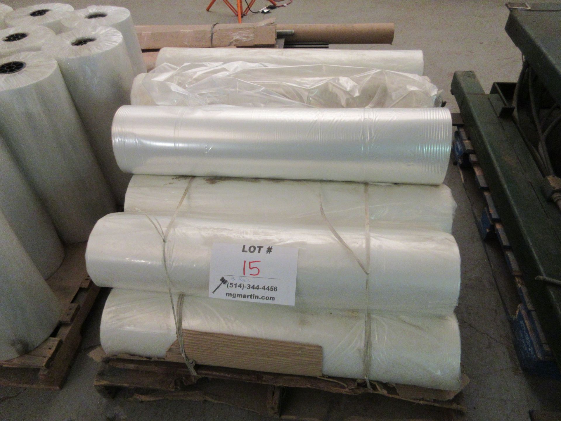 Rolls of plastic bags 36" (qty 13)