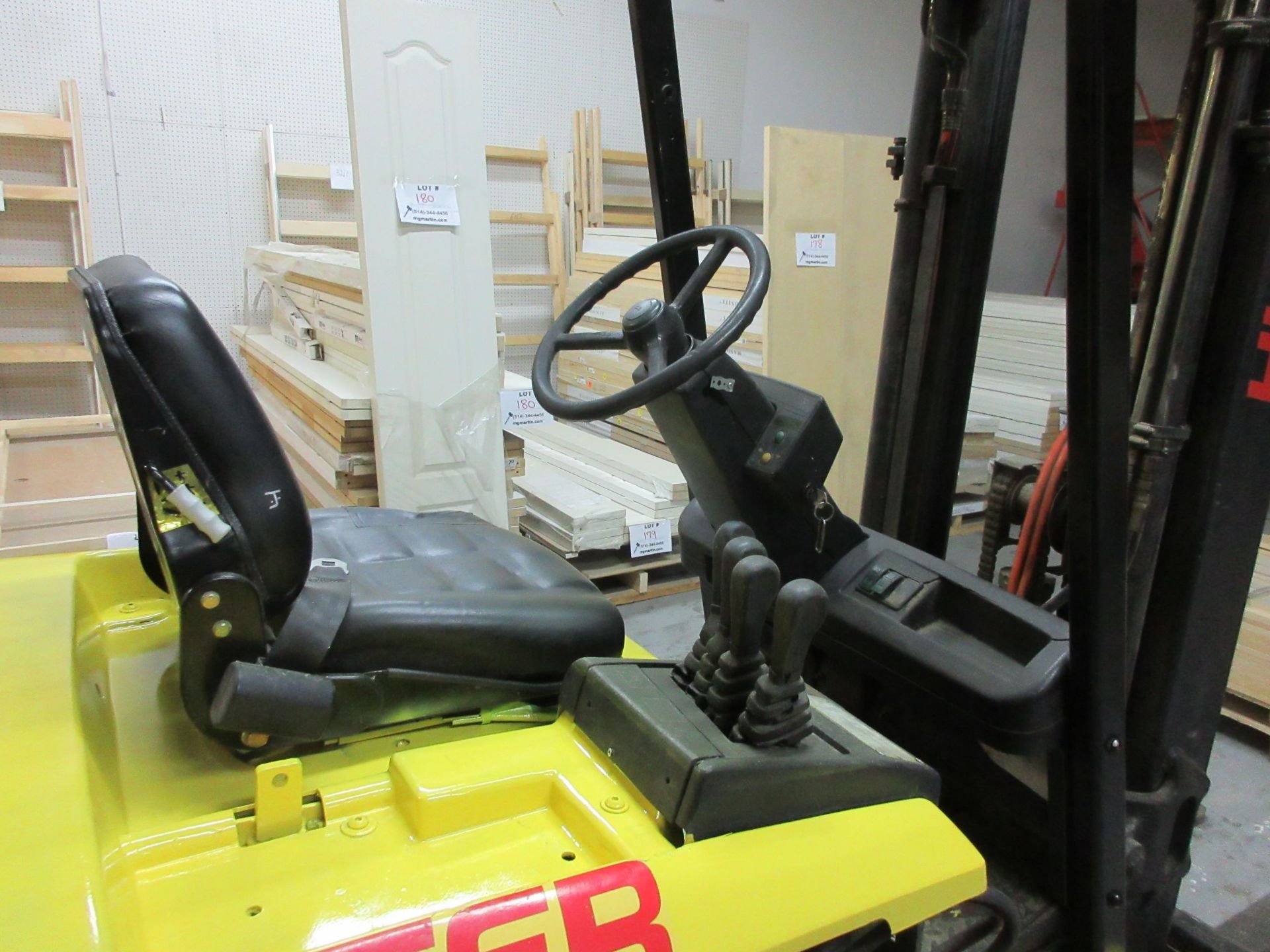 HYSTER Electric forklift Mod: E60XM-33, 2 sections, side shift, 36 volts w/t Ferro Five EFR - Image 5 of 14