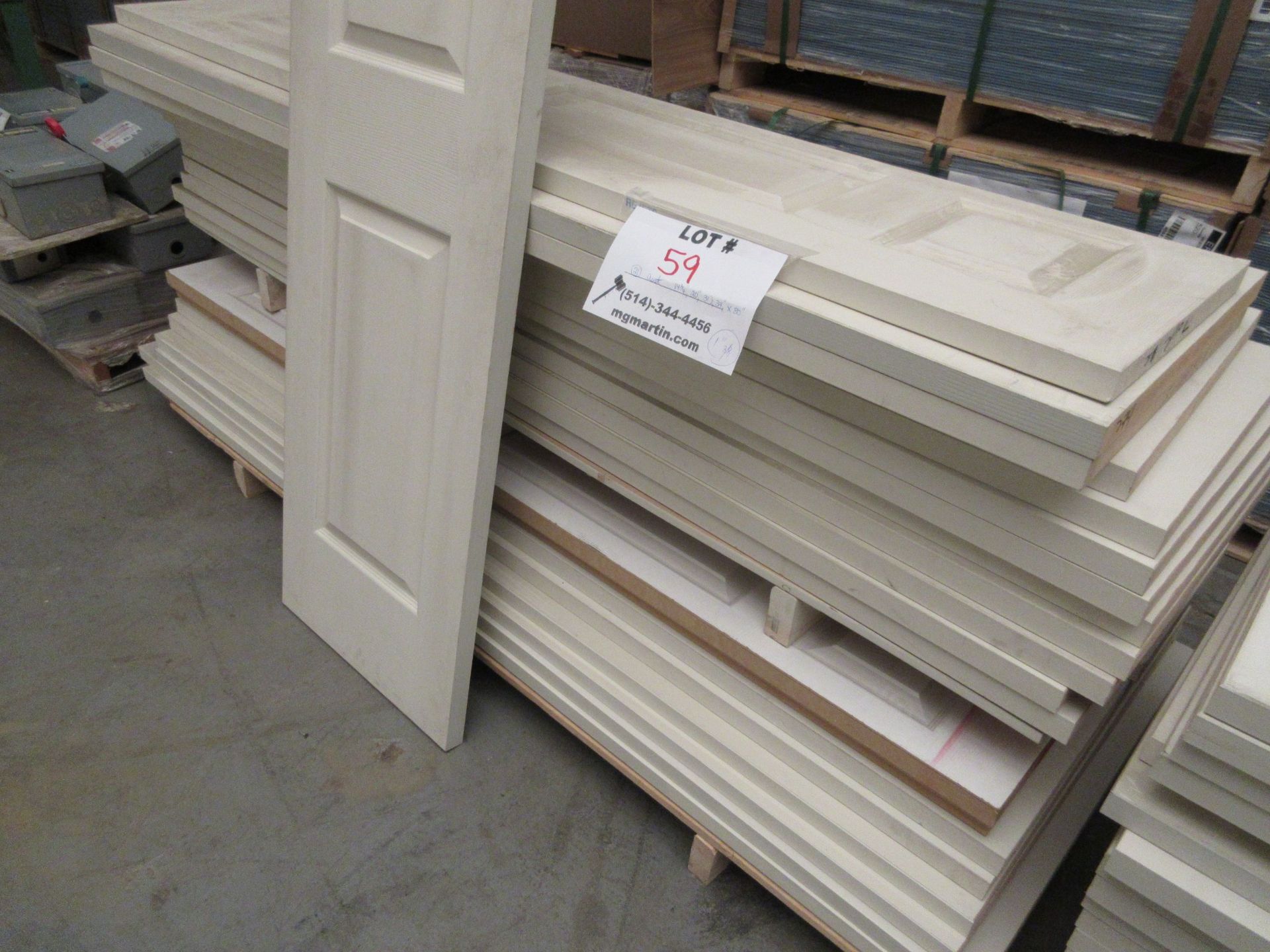 Assorted doors 14 3/4",20",31 1/2",34" x 80" x 1 3/8" (qty 21) - Image 3 of 3