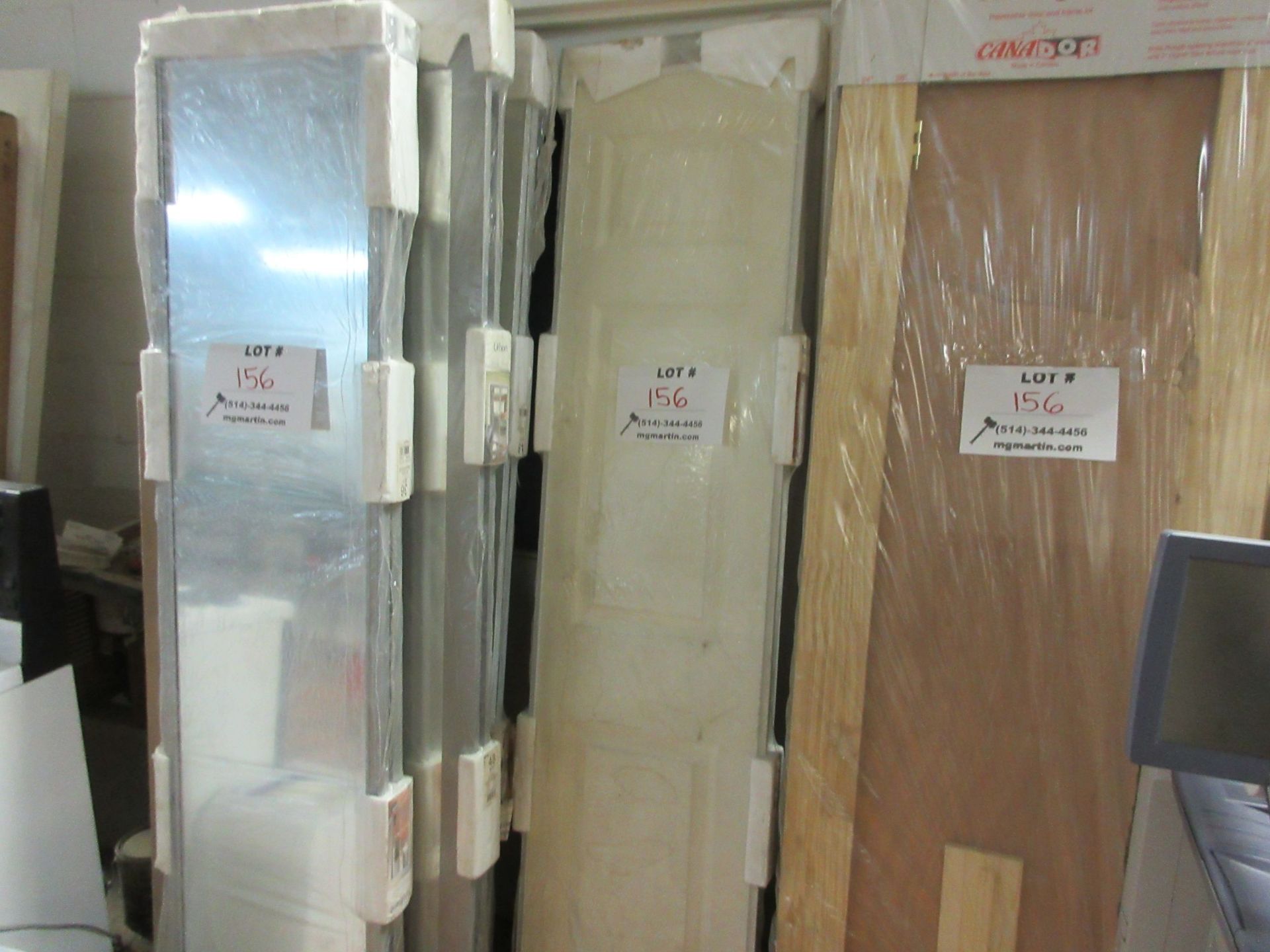 Assorted doors sliding, mirrors, etc. 18 1/2", 25 1/2",32",25" x 80 1/2" (qty 6) - Image 2 of 2