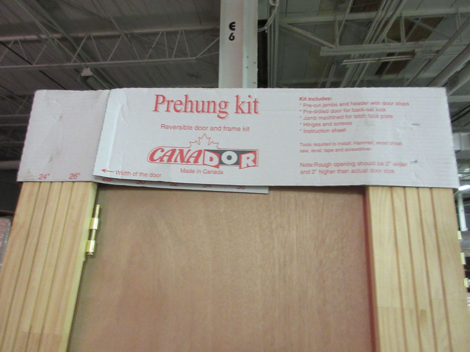 Prehung kit, reversible door and frame kit 26"x 80"x 1 3/8" (qty 25) - Image 2 of 3