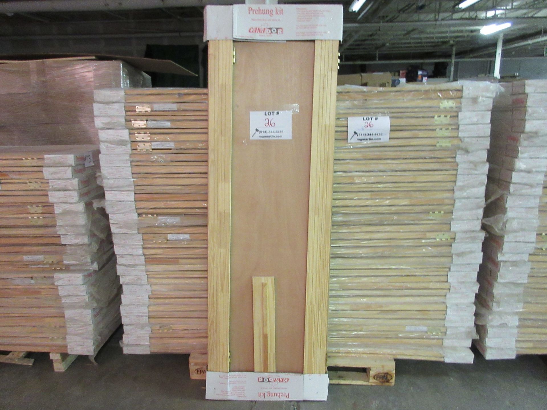 Prehung kit, reversible door and frame kit 26"x 80"x 1 3/8" (qty 25)