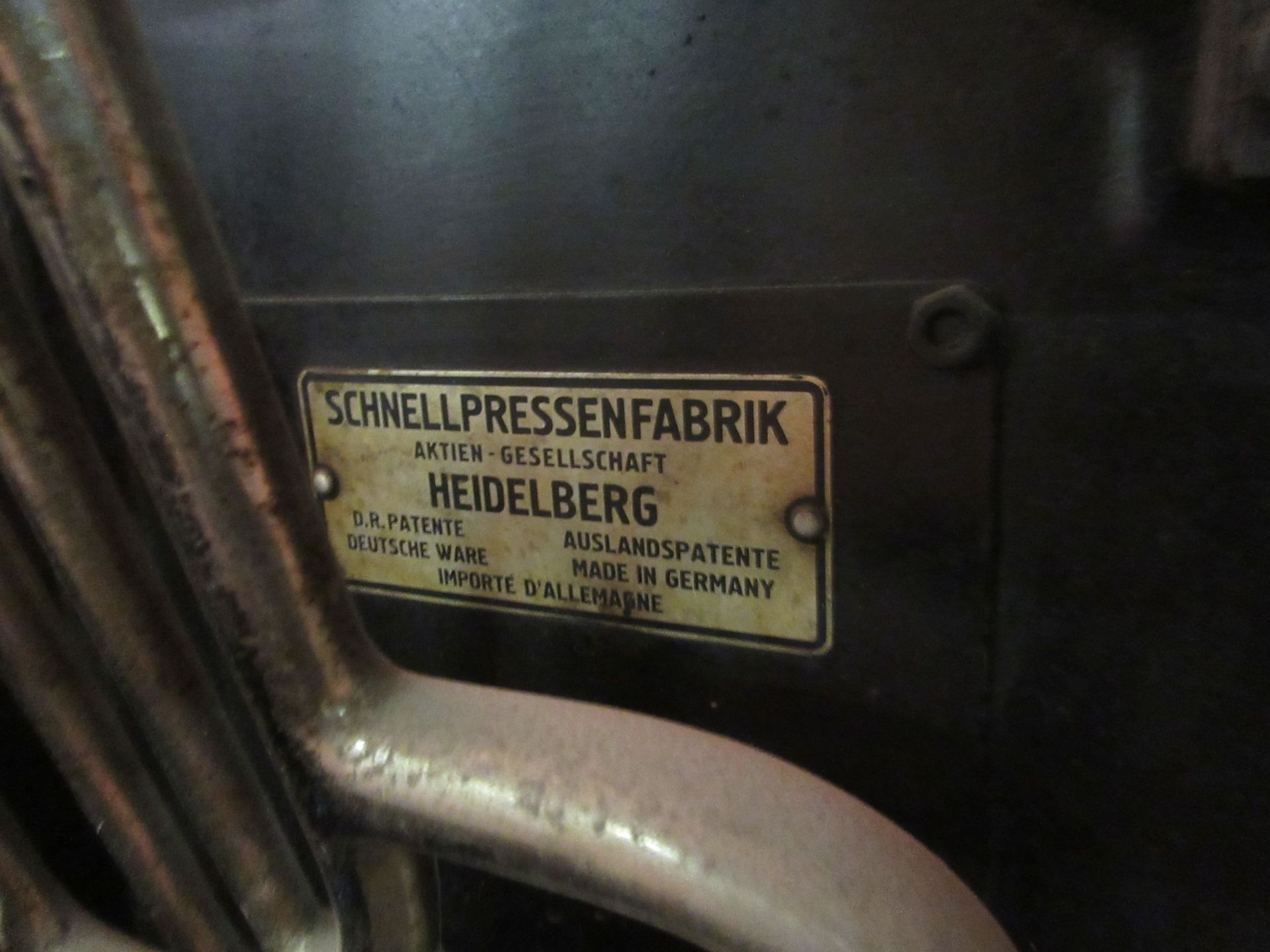 HEIDELBERG Original printing press - Image 6 of 9