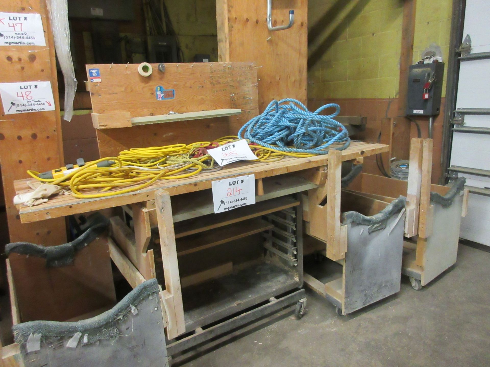 LOT assorted racking, wood desk, etc. - Image 4 of 4