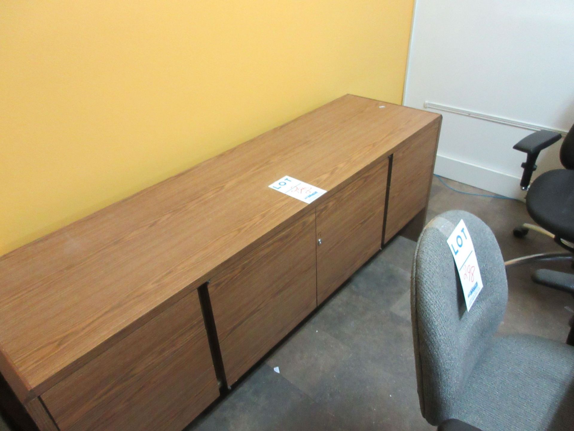 LOT including desk, credenza, chairs, round table, etc. - Image 2 of 2