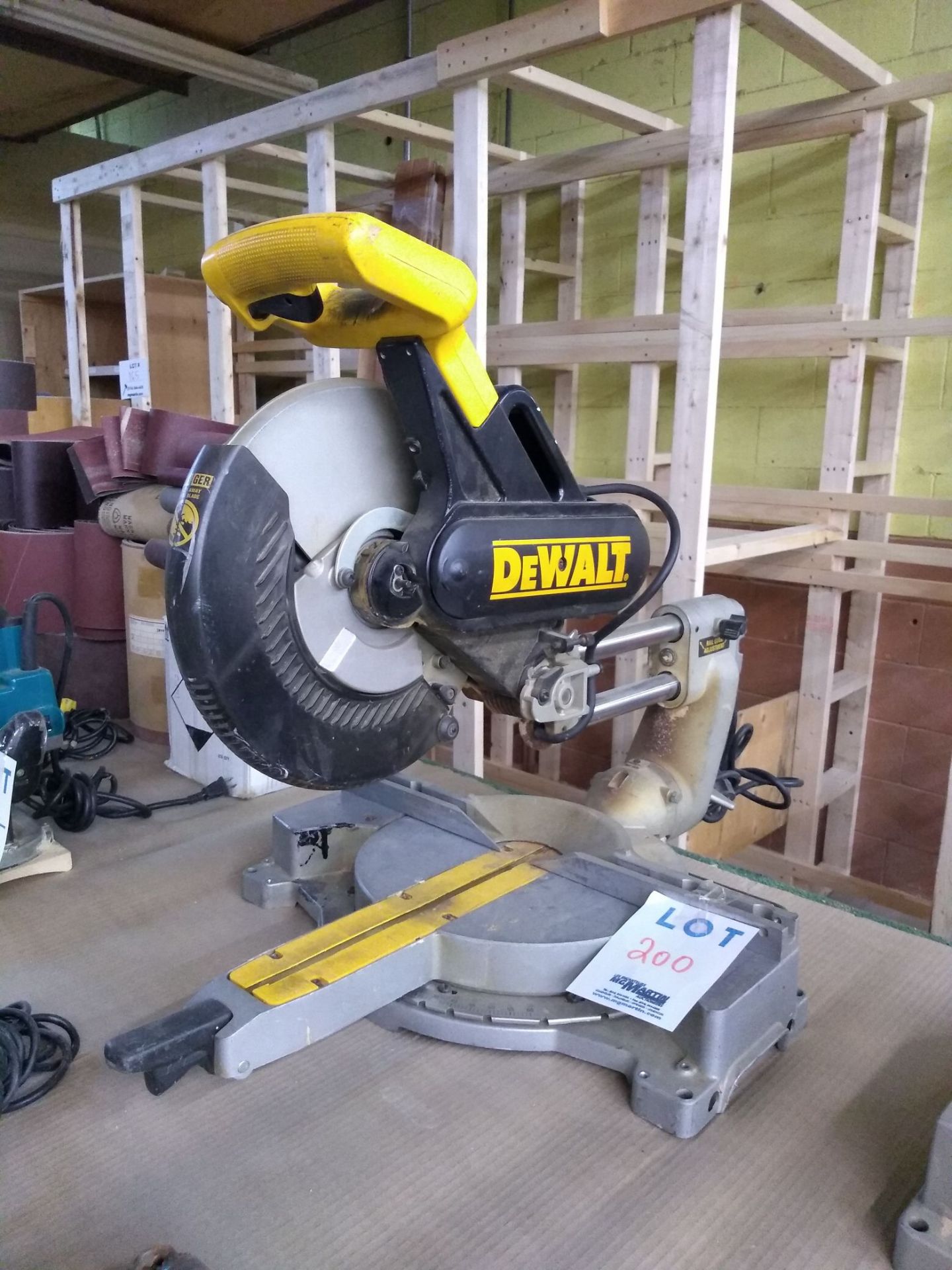 DEWALT miter saw Mod: DW 708 - Image 2 of 4