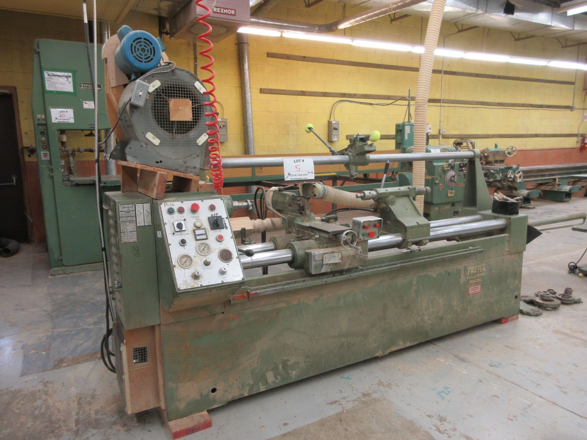 FRAMA 6ft lathe, Mod: TC1500, 600 volts