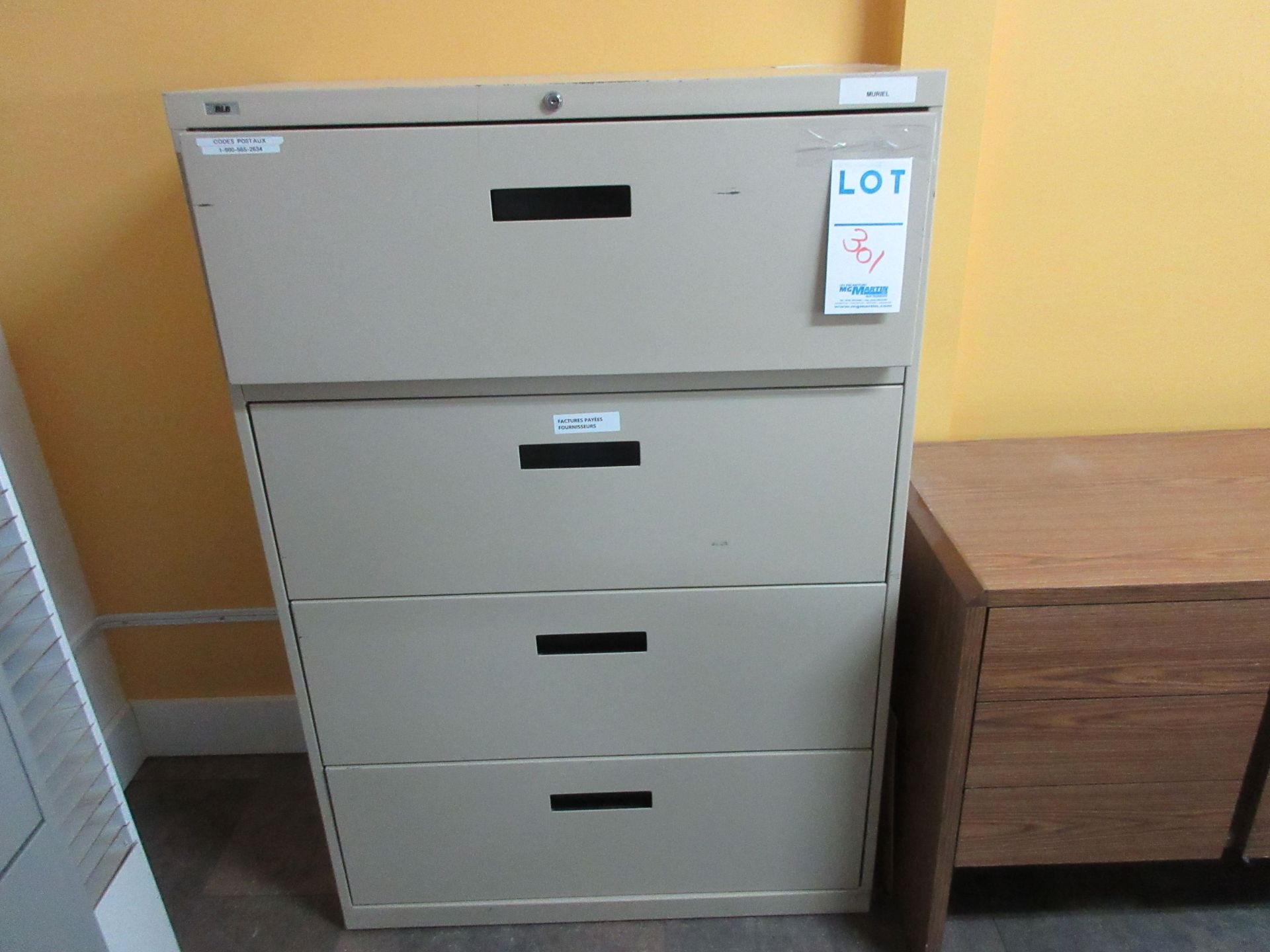 4 drawer lateral filing cabinet (2) - Image 2 of 2