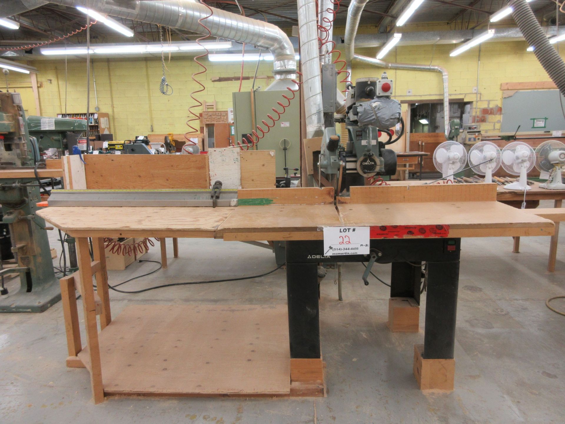 DELTA 16" radial saw, Mod: 33-423, 7 1/2 HP, 600 volts