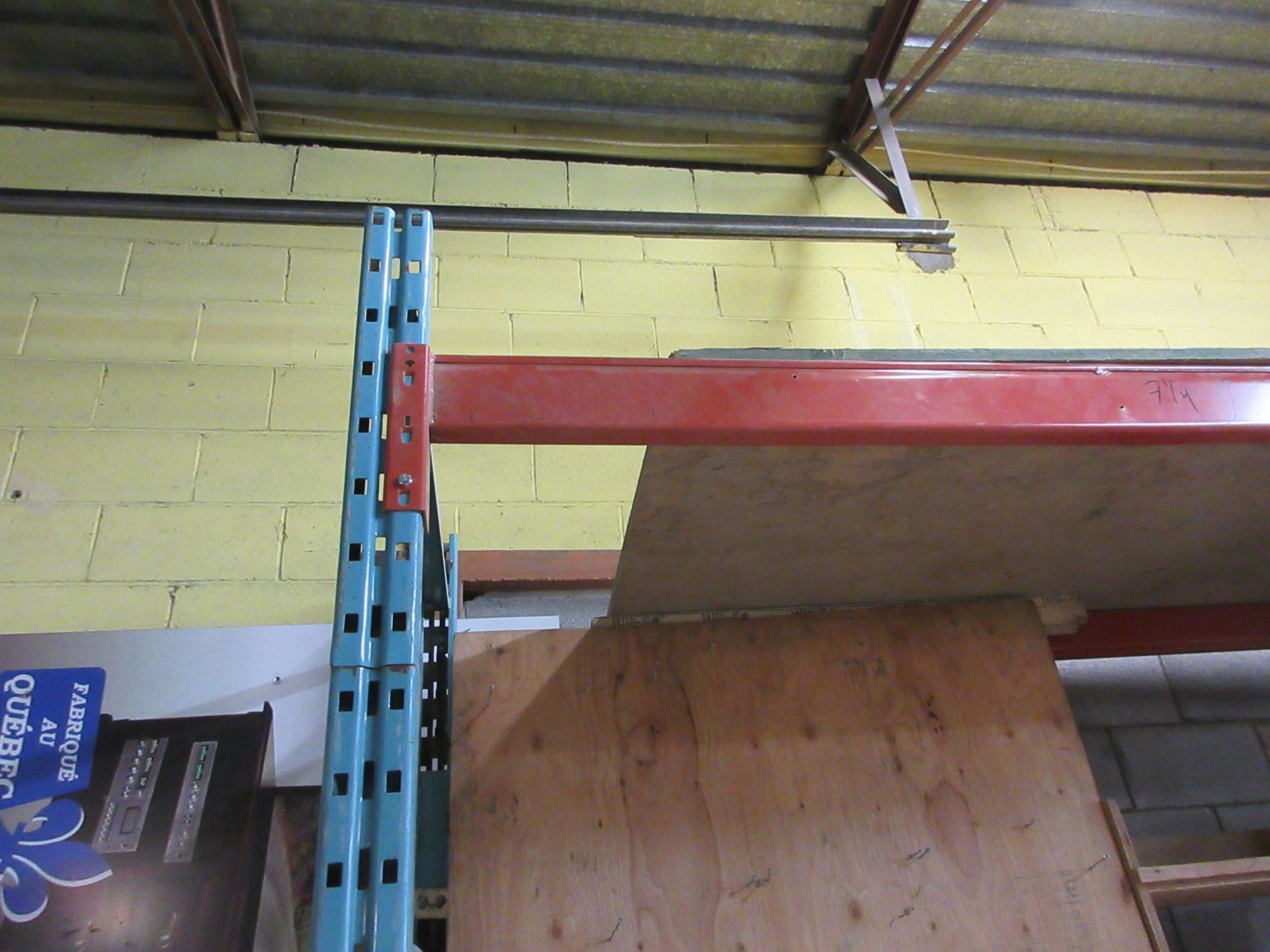 Sections of industrial racking 9ft W x 36" D x 9ft H (6) (SUBJECT TO BANK APPROVAL) - Image 3 of 4