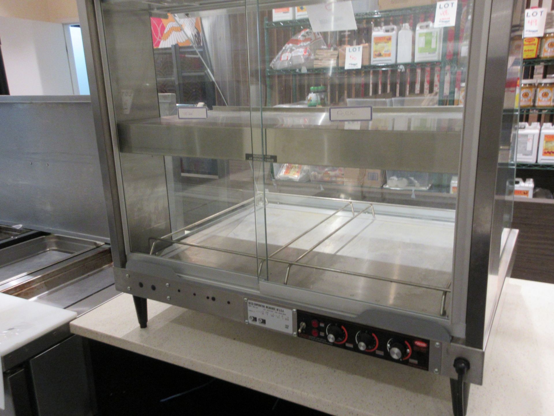 HATCO food warmer glass display unit, Mod: GRCD-2PD, serial # 3944171827, aprox 31"w x 26" d x 32" - Image 3 of 3