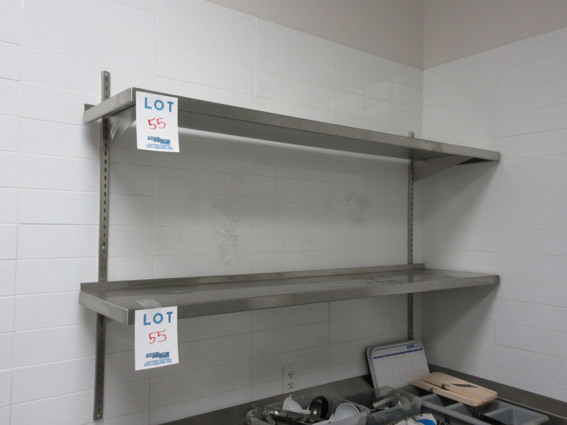 S/S shelves 65" x 15" (2)