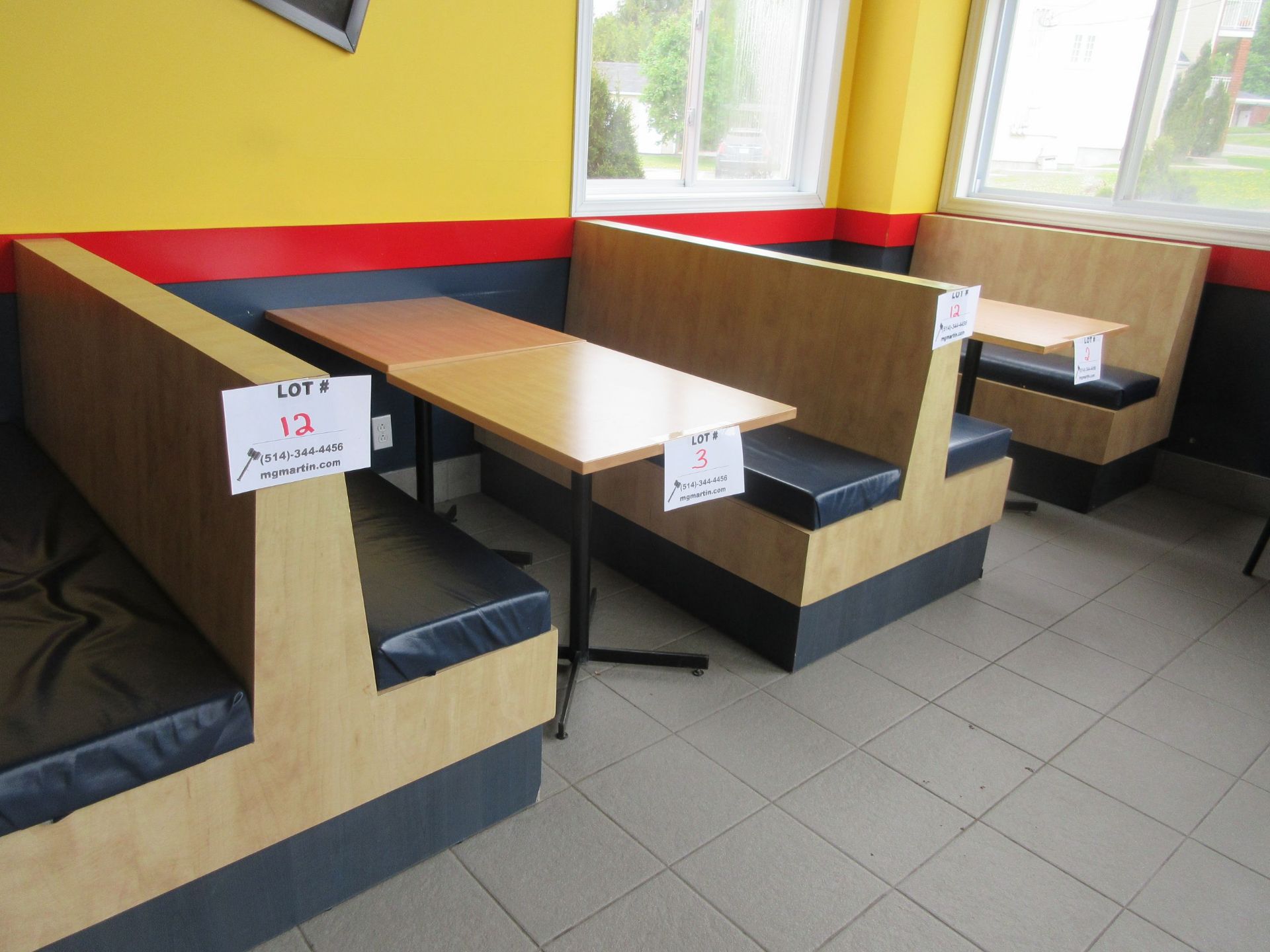 Sections dining booths (7) - Image 4 of 5