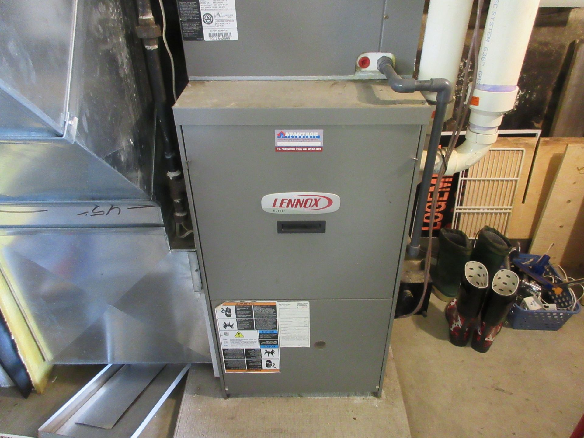 LENOX cool/heat system w/t heat pump, model C33-62C-2f-3 (450 PSI), 5 ton, 110M BTU - Image 3 of 5