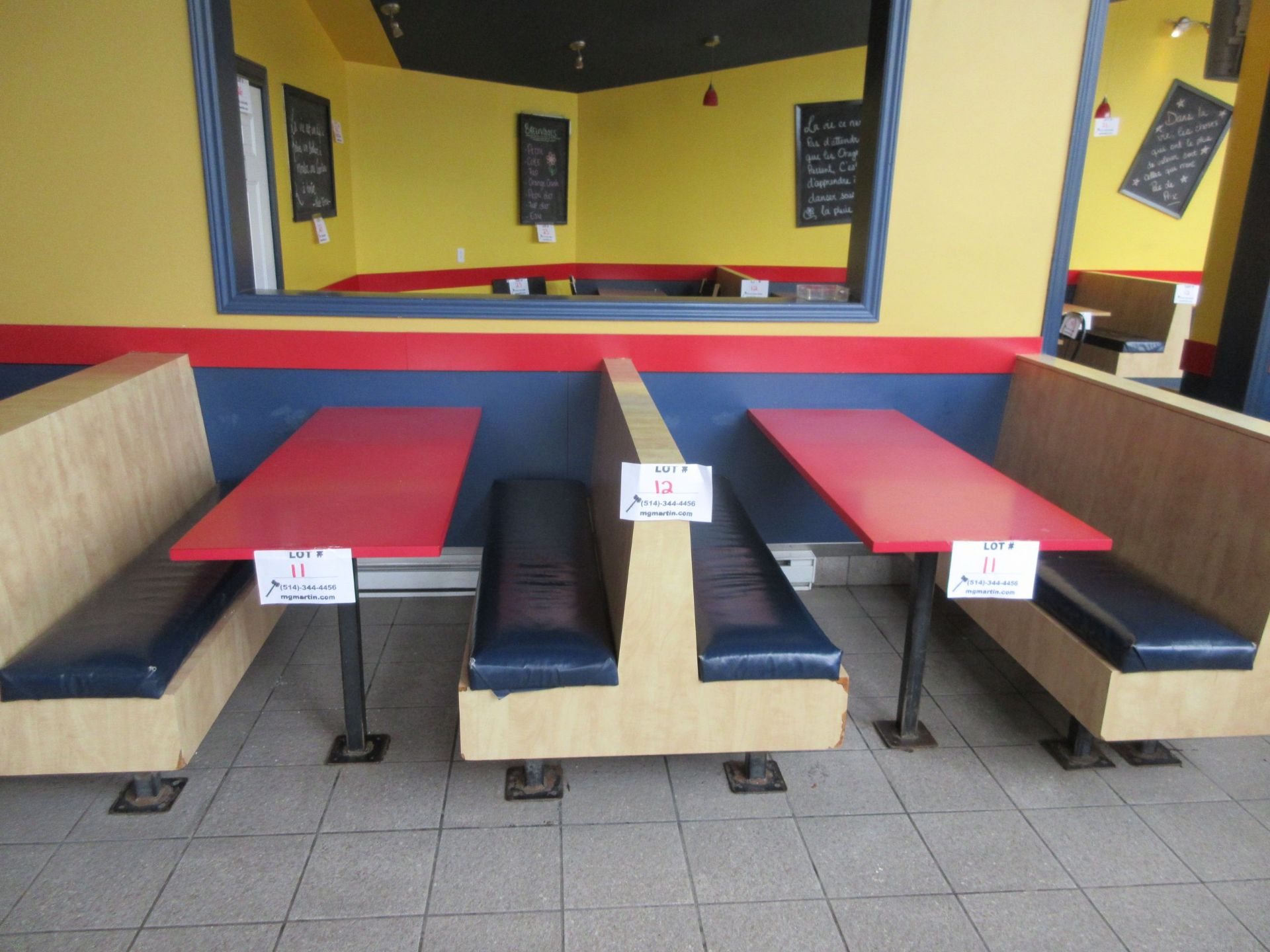 Sections dining booths (7) - Image 2 of 5