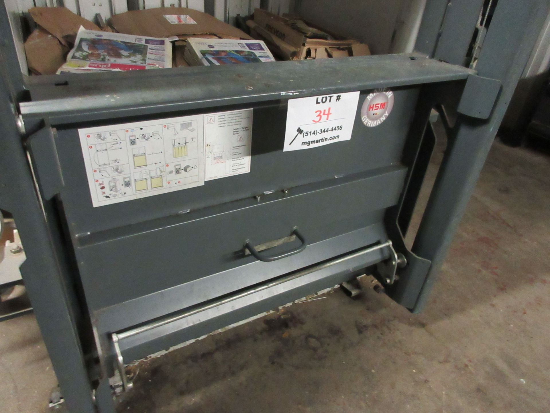 HSM V Press 860 cardboard bailer model: HSMV-PRESS860PLUS, 3-208 volts - Image 10 of 10