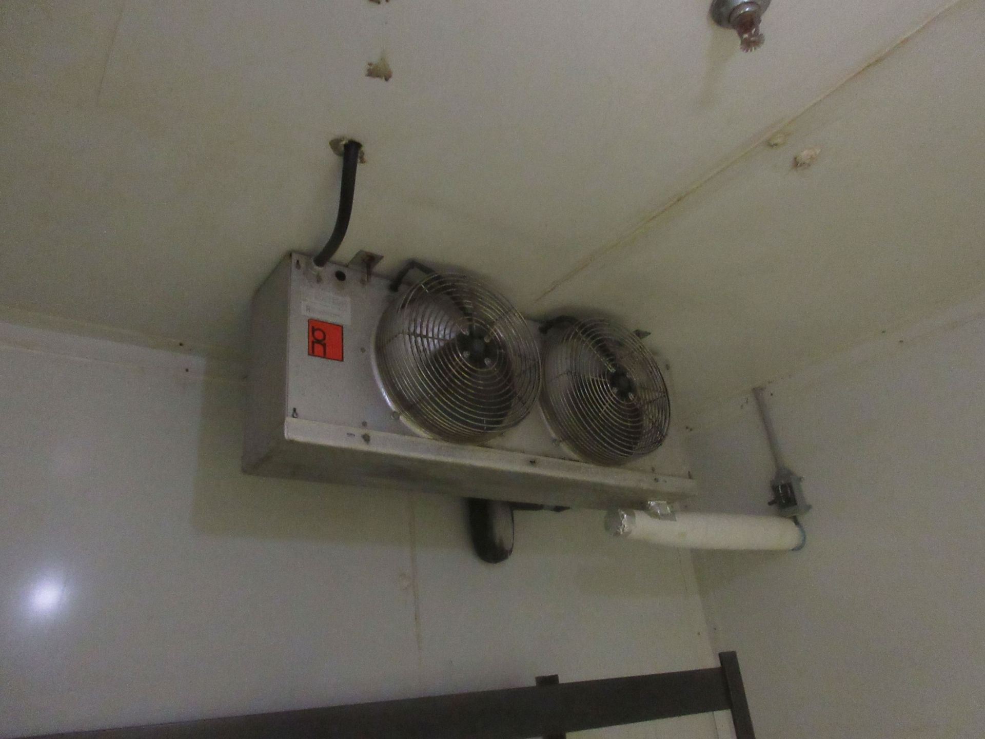 Walk in freezer w/t BLANCHARD-NESS cooling unit with (2) fans c/w aprox. 94" w x 86"d x 103" h - Image 2 of 2