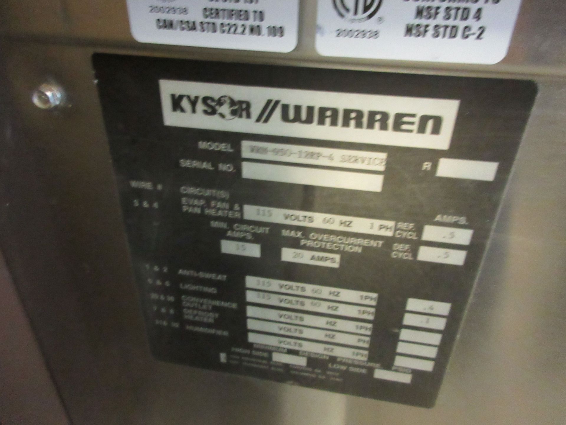 KYSOR WARREN refrigerated display counter w/t glass without compressor aprox. 146"w x 46"d x 45"h - Image 6 of 6