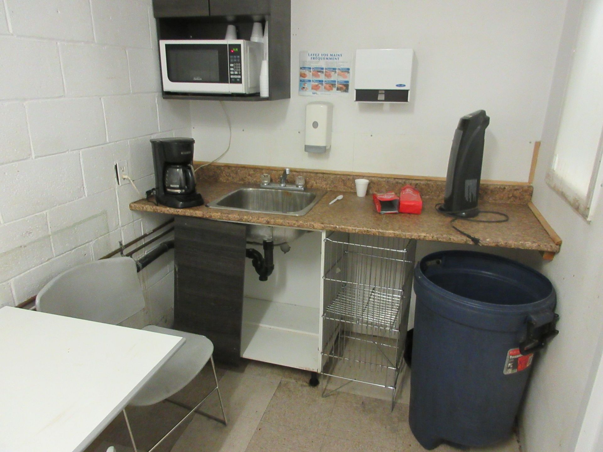 LOT complete room including tables, chairs, microwave, etc. - Image 2 of 3