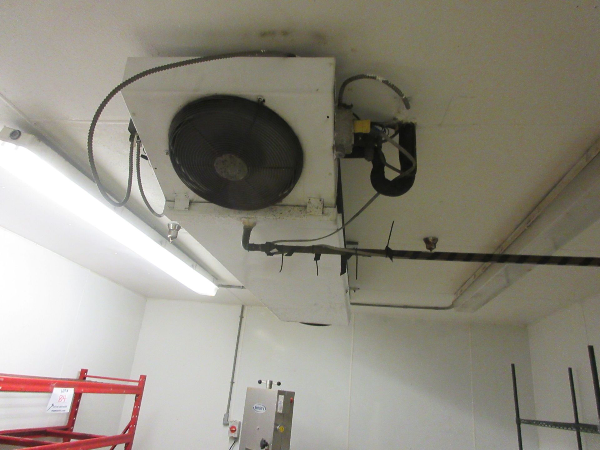Walk in cooler door aprox. 56"w x 79"h c/w cooling unit w/t (2) fans - Image 3 of 3