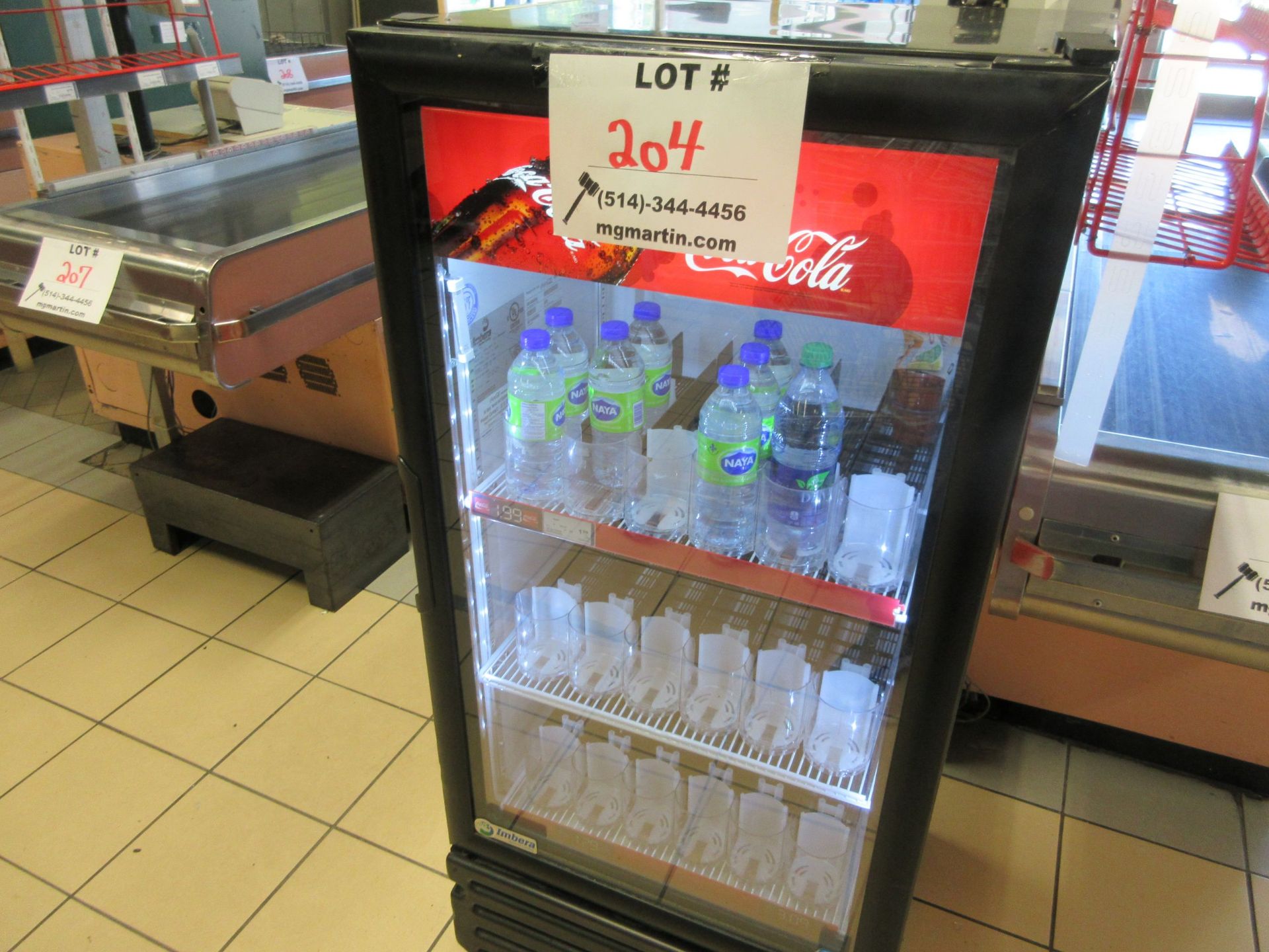Soft drink refrigerator, aprox. 25"w x 22"d x 54"h - Image 2 of 2