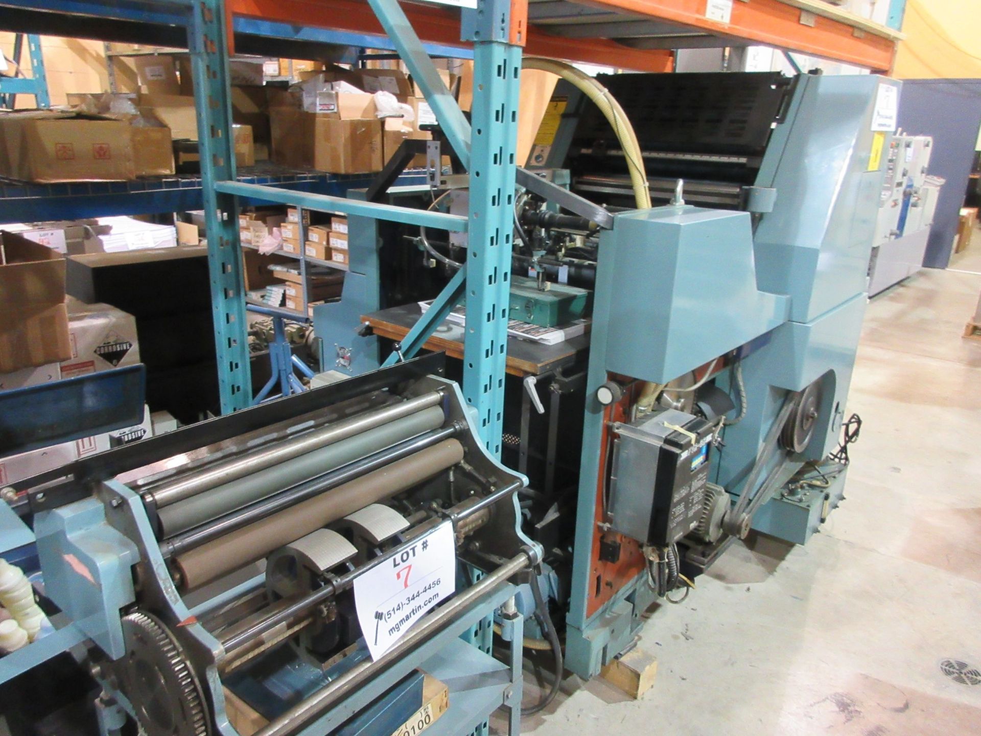 SAKURAI single color offset press (mod: OLIVER-58E) c/w numbering 17 1/2" x 22 1/2" - Image 2 of 12