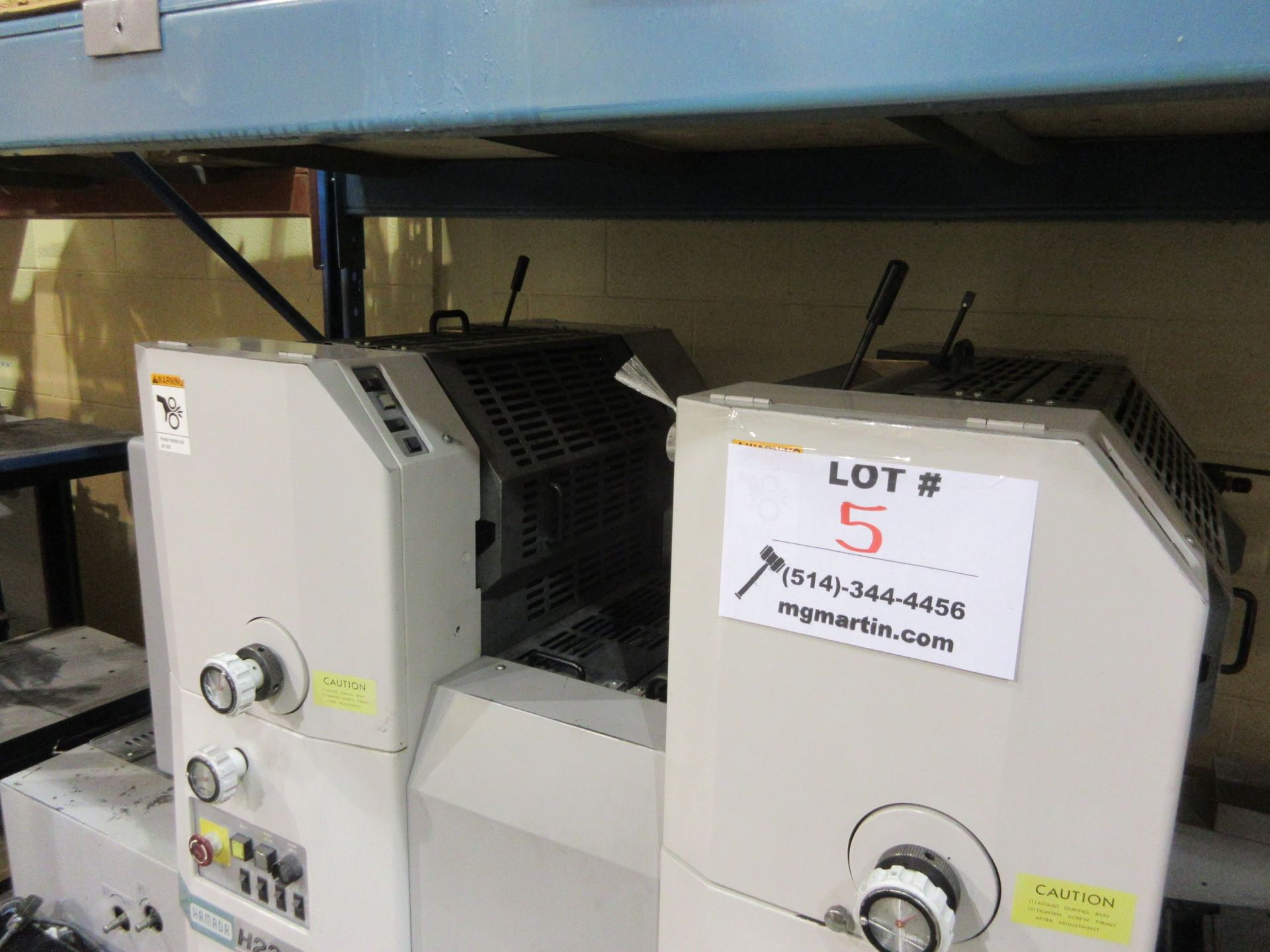 HAMADA (2) color offset printing press c/w chiller (mod: H23 4A TRUE ) - Image 7 of 8