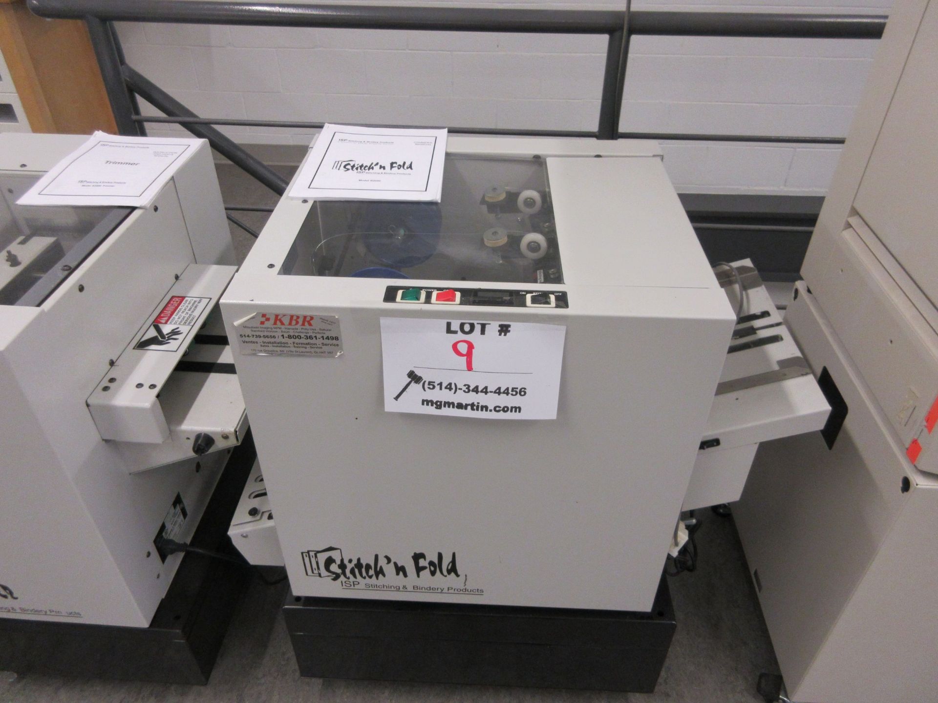ISP stitch & fold booklet maker c/w trimmer (mod:B2000) & PLOCMATIC 310+ friction collar pro (10) - Image 2 of 9