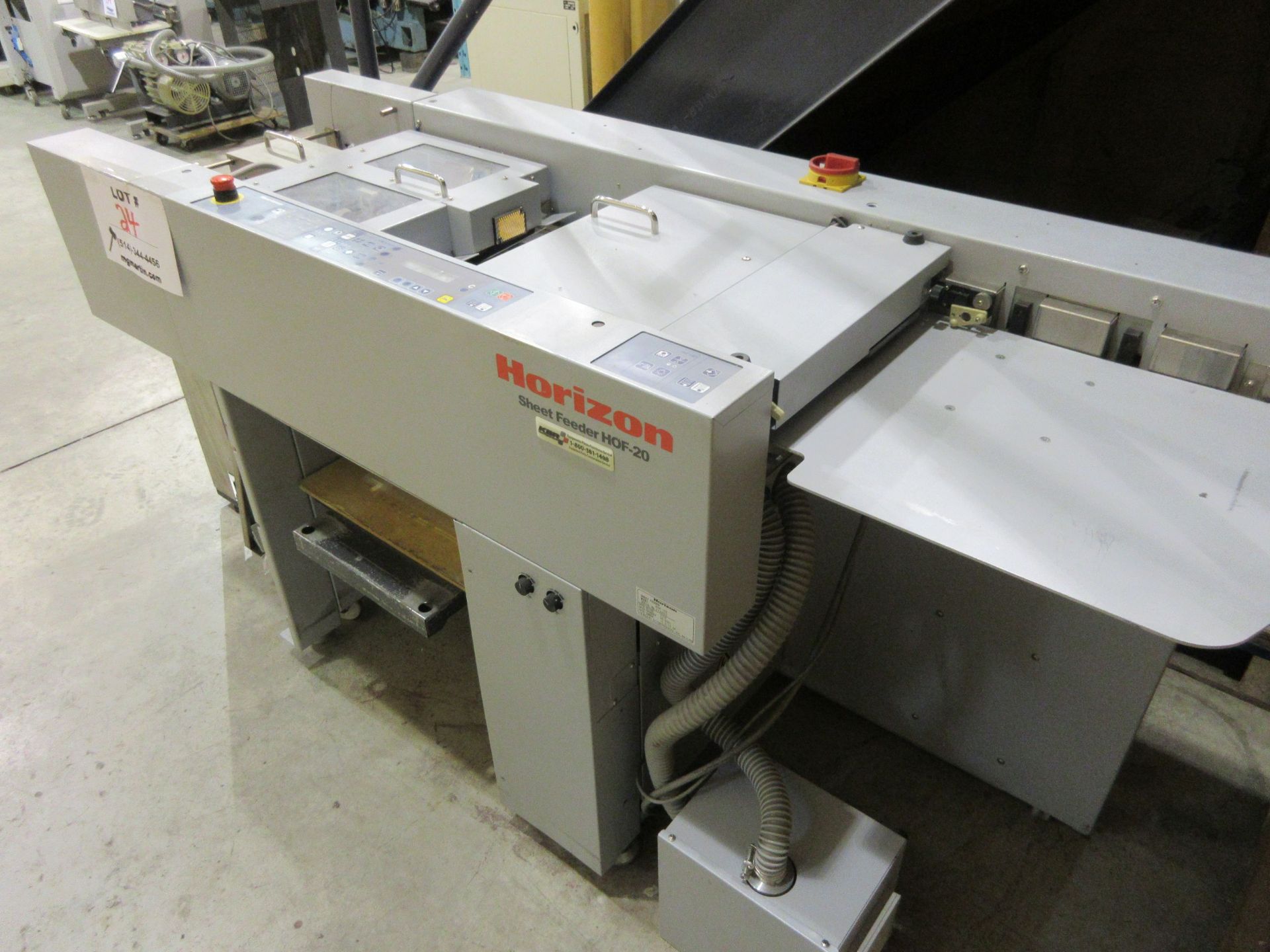 HORIZON sheet feeder 12" x 18" (mod: HOF-20) - Image 2 of 4