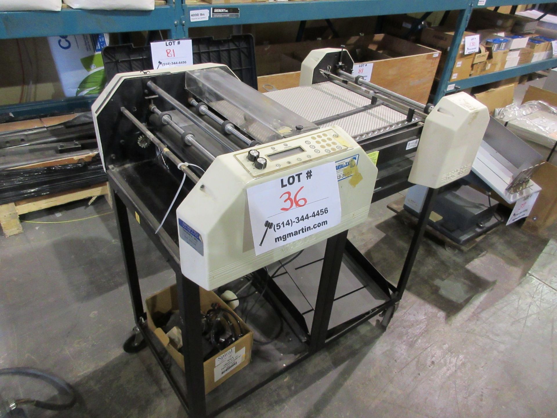 GRAPHIC WHIZARD slitter (mod: HS), 110V, 5.0 A, 50/60 hz