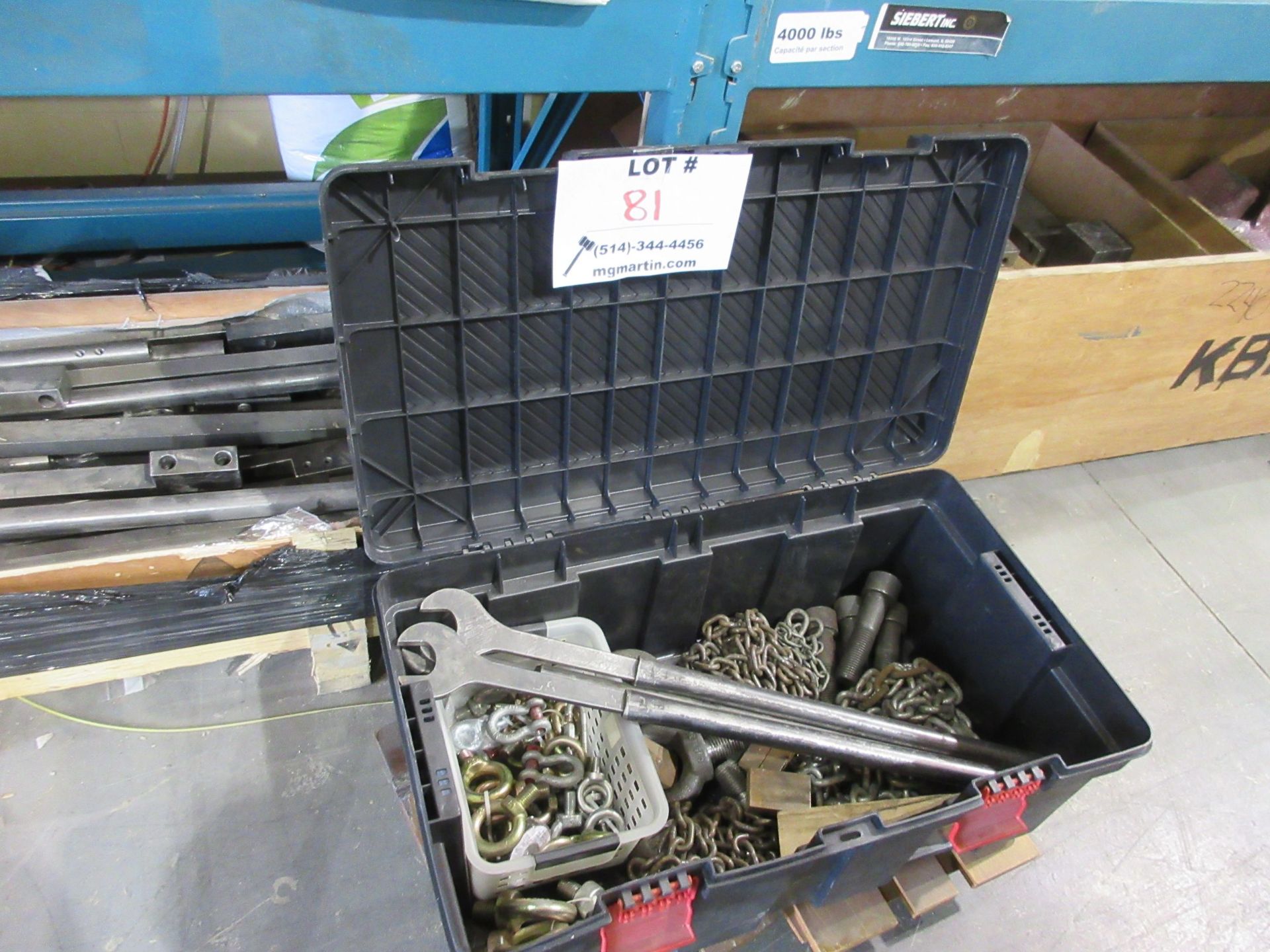 LOT Including heavy duty tools to move industrial machinery