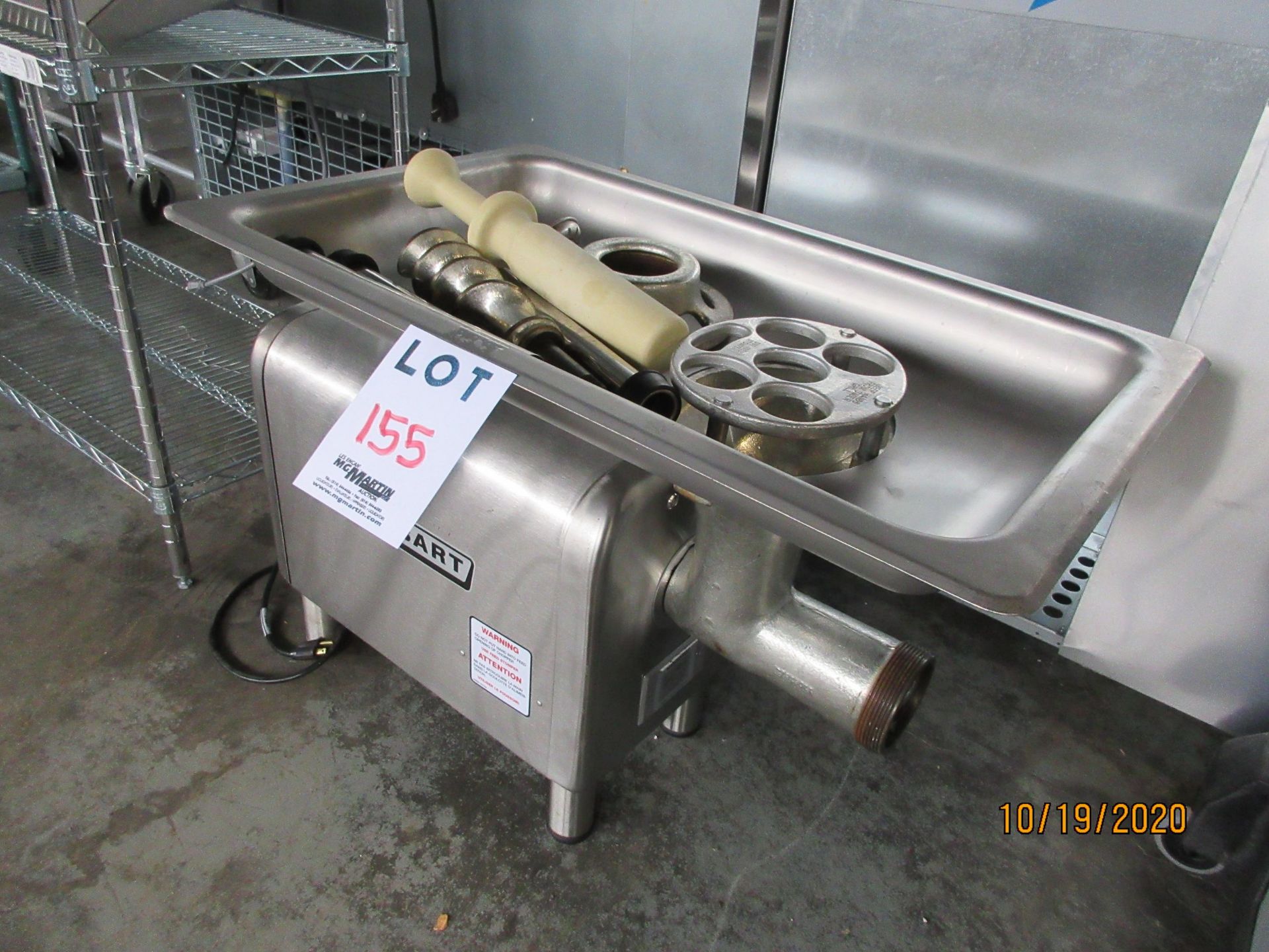 HOBART meat grinder (mod: 4822) 120V, 12.0A, 1PH - Image 4 of 4