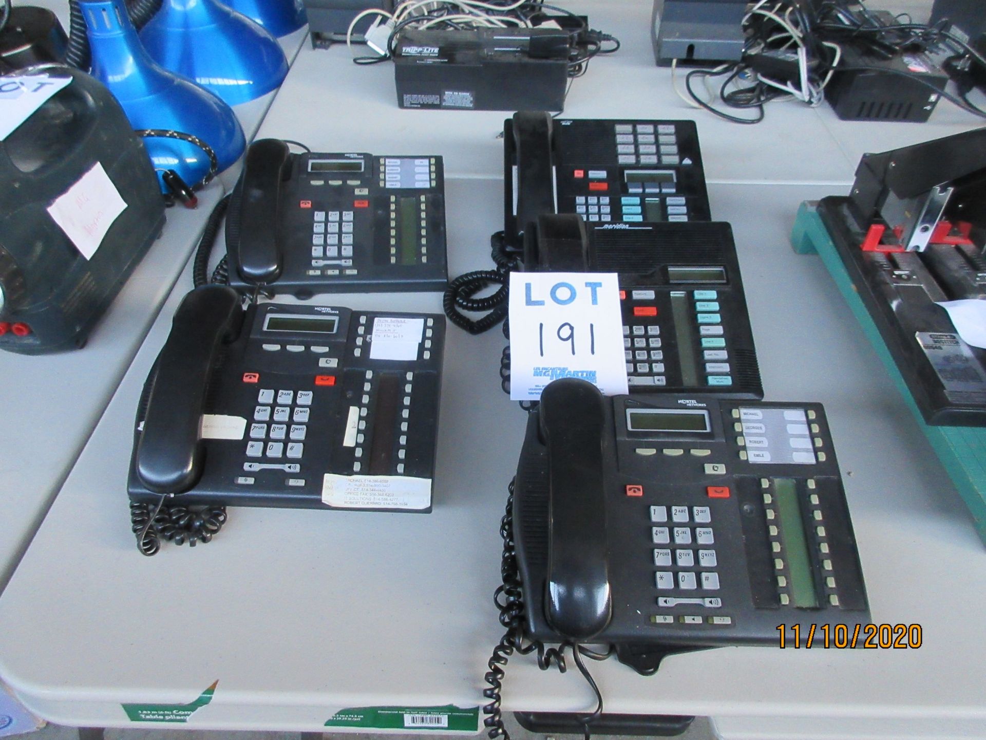 LOT Including (3) NORTEL NETWORKS phone systems, (1) BELL phone system & (1) MERIDIAN phone system