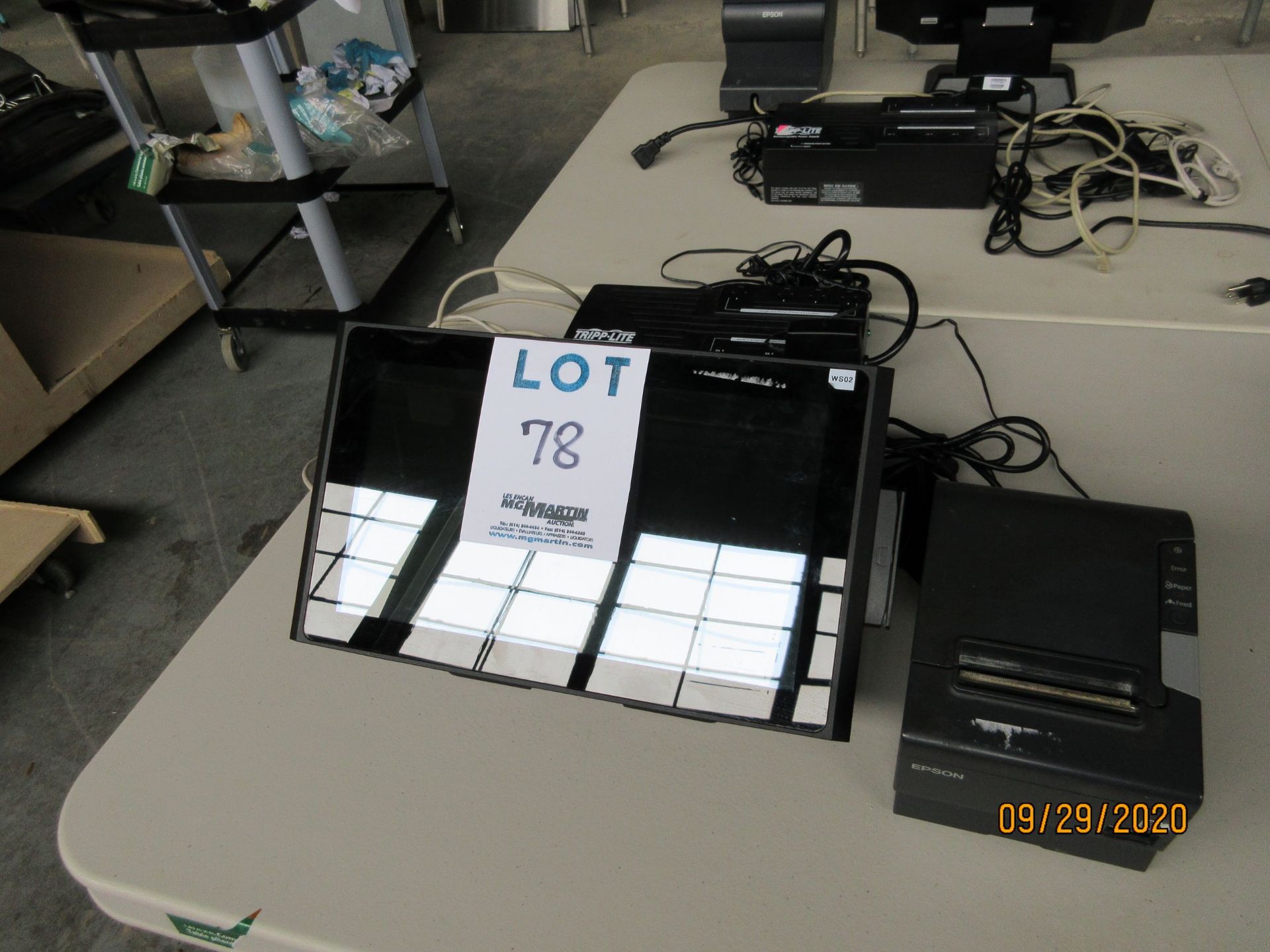 LOT Including TOUCH DYNAMIC 14 POS system (mod: SC13530738), EPSON receipt printer (mod: M244A) &