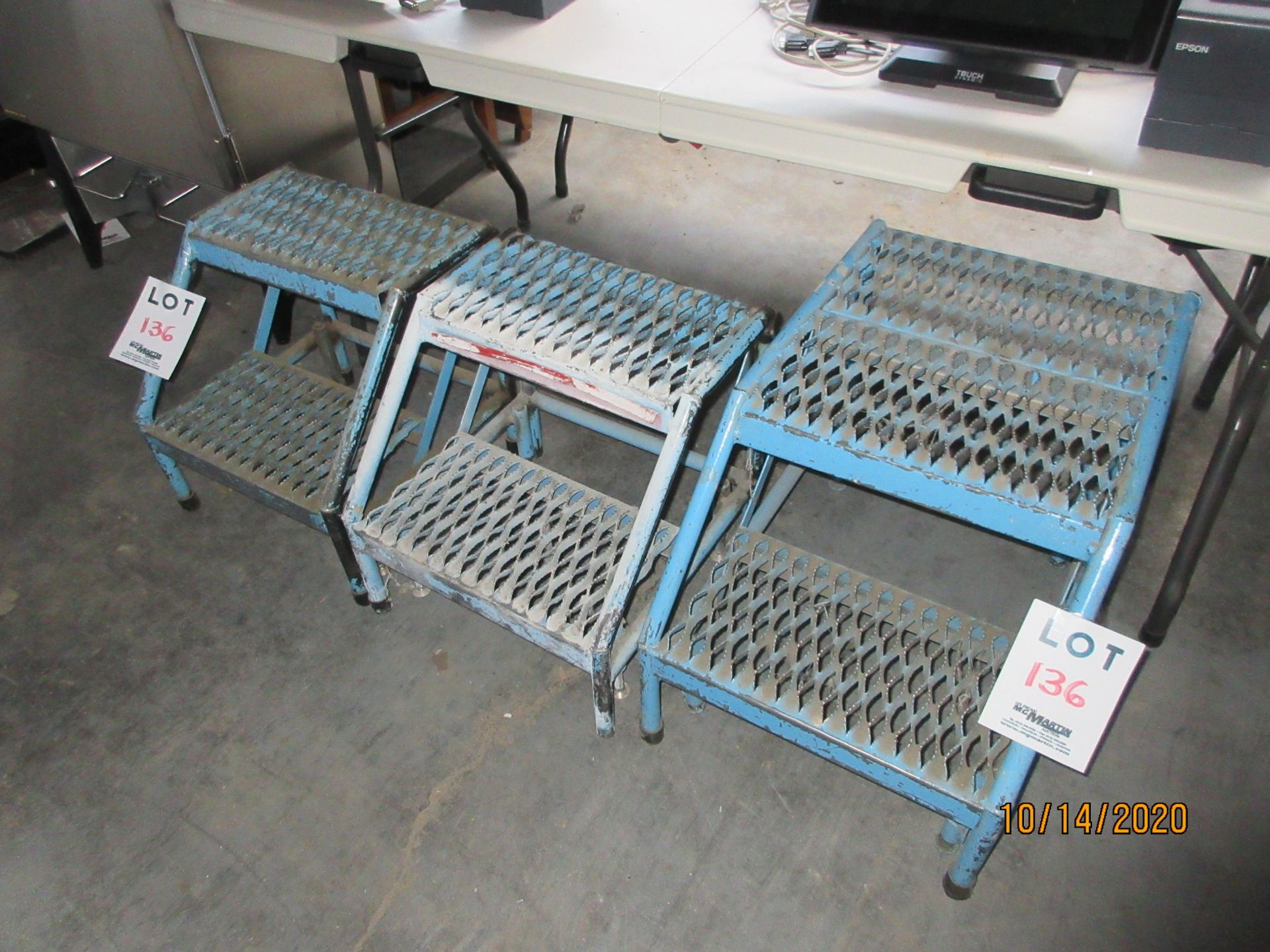 LOT Including 3 metal step ladders