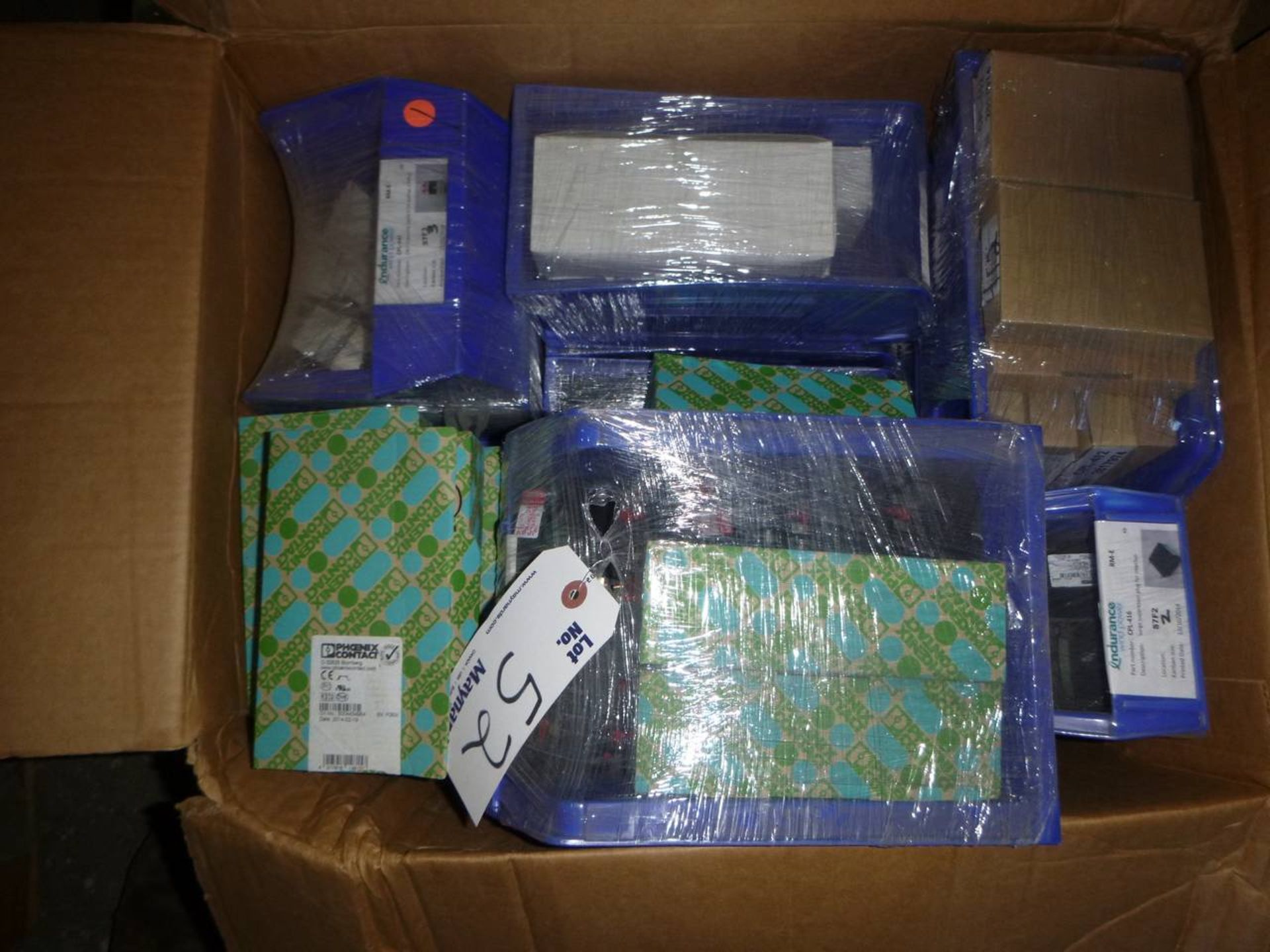 Box of new contacts and electric parts - Image 2 of 2