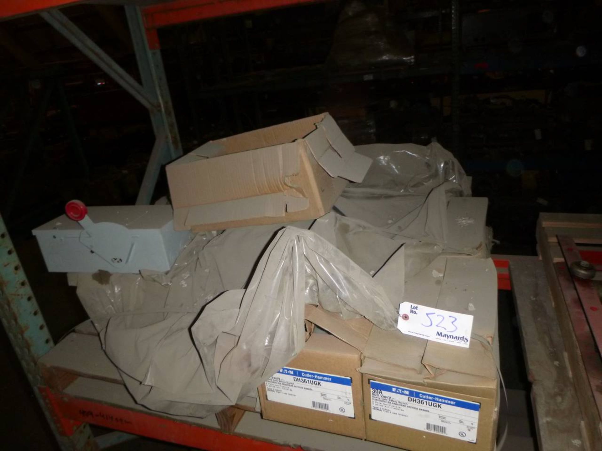 Pallet of new Cuttler Hammer switches