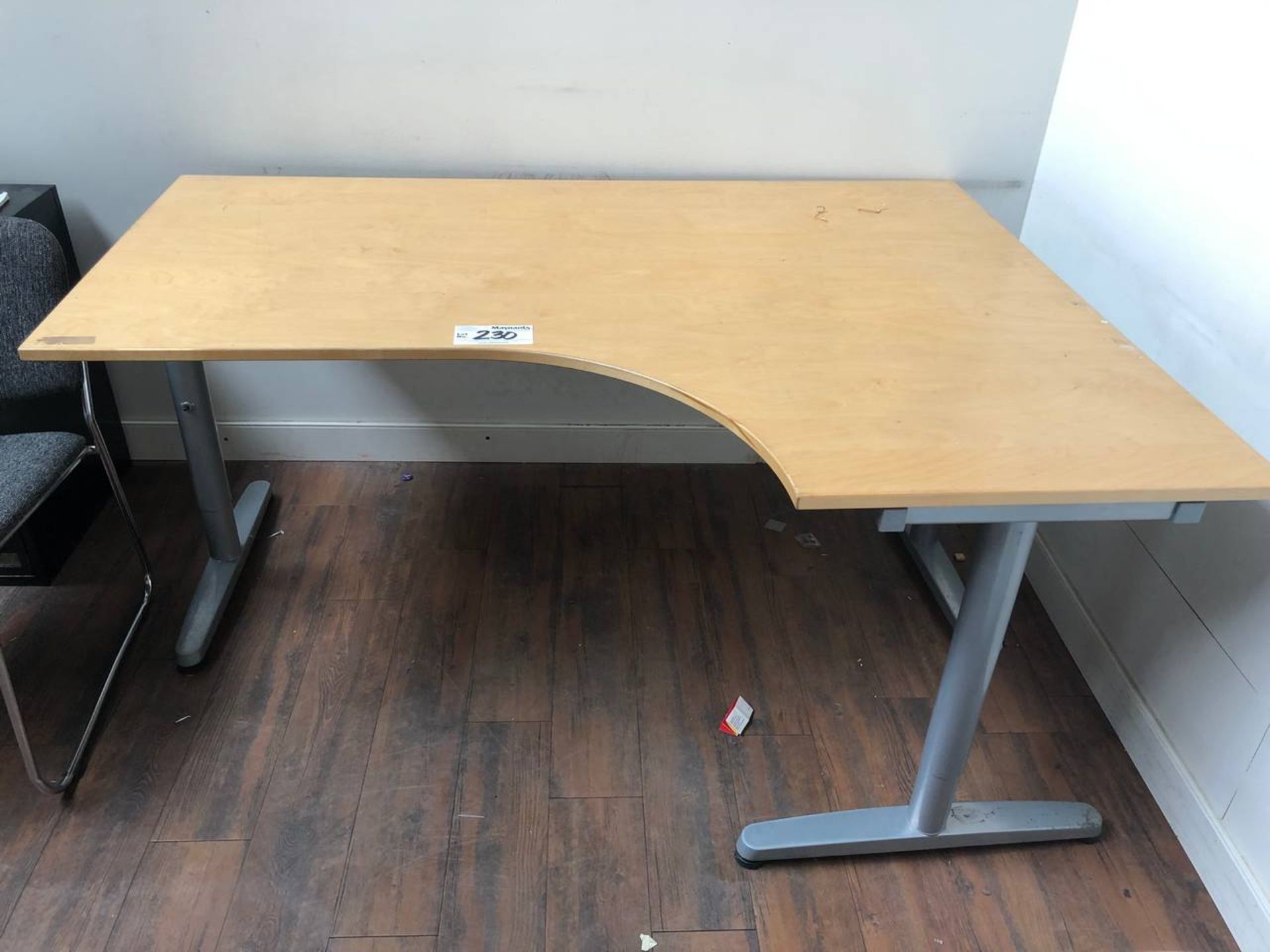 Ikea corner maple desk,