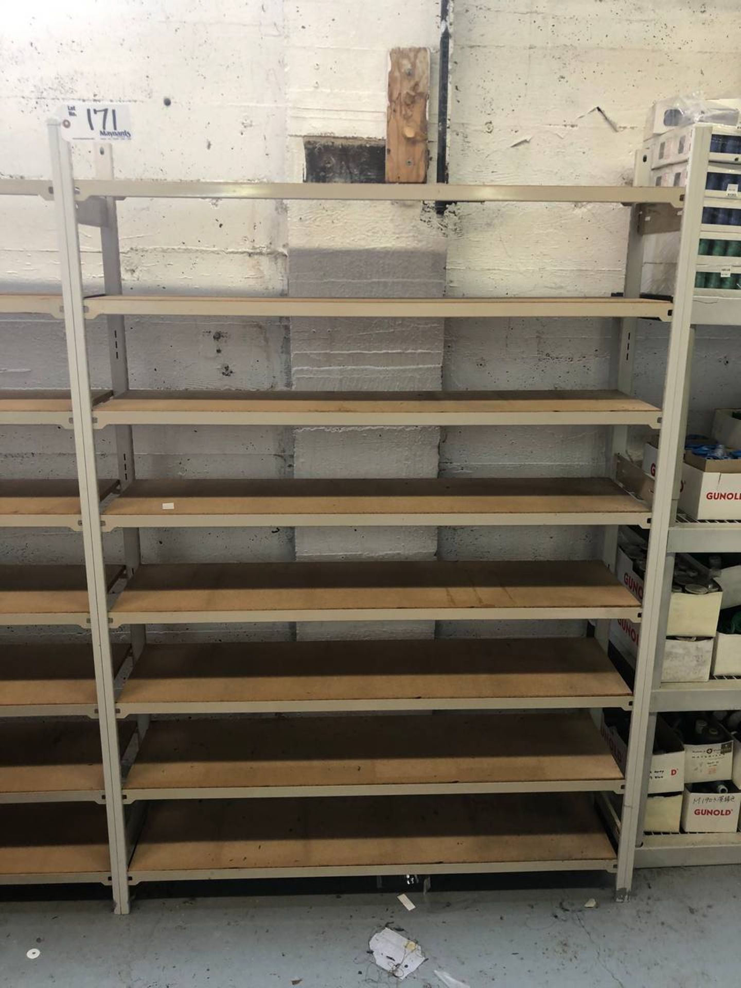 2 sections of EZ rect shelving, - Image 2 of 3