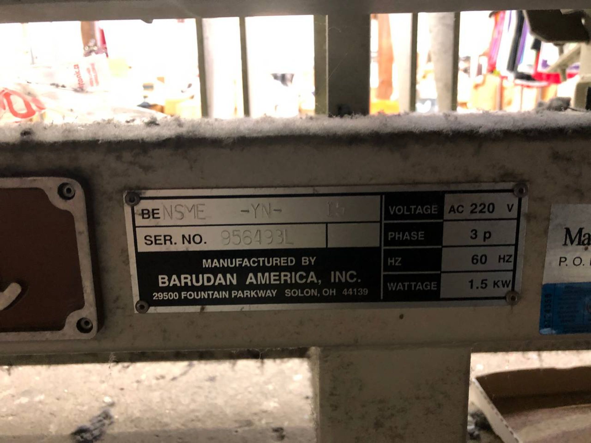 1995 BARUDAN NSME-YN-15 15 Head Embroidery Machine, - Image 19 of 21