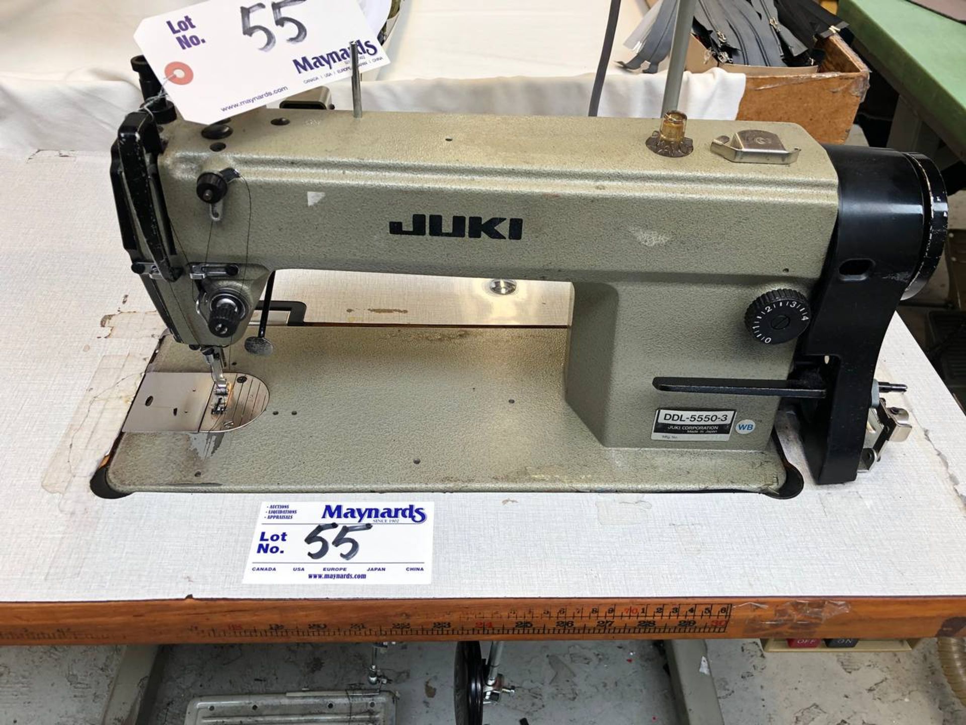Juki DDL-5550-3 Single needle sewing machine, - Image 2 of 9