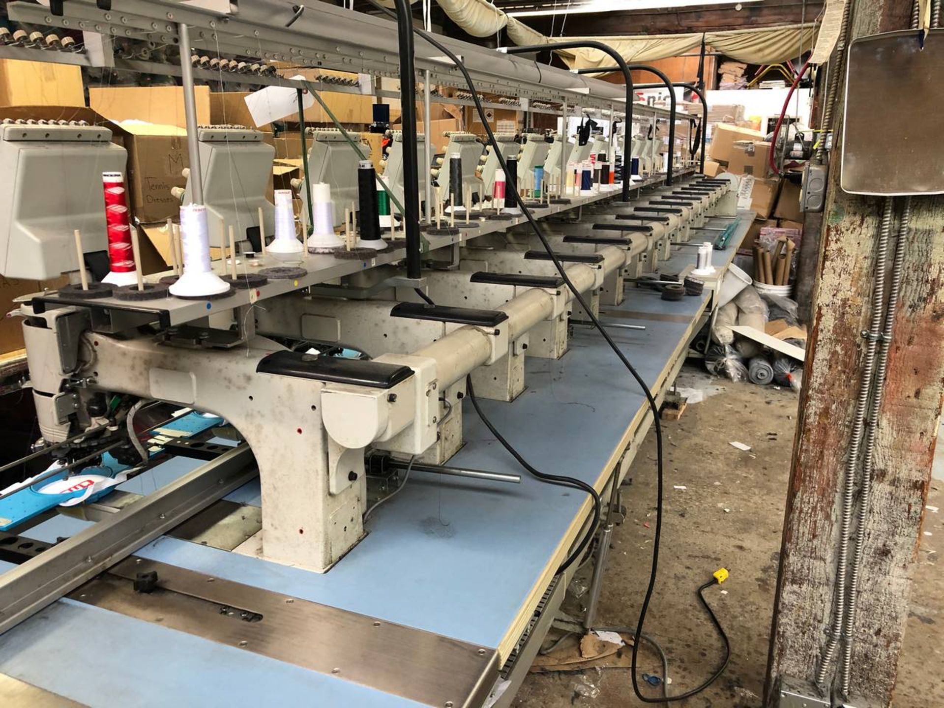 1995 BARUDAN NSME-YN-15 15 Head Embroidery Machine, - Image 14 of 21