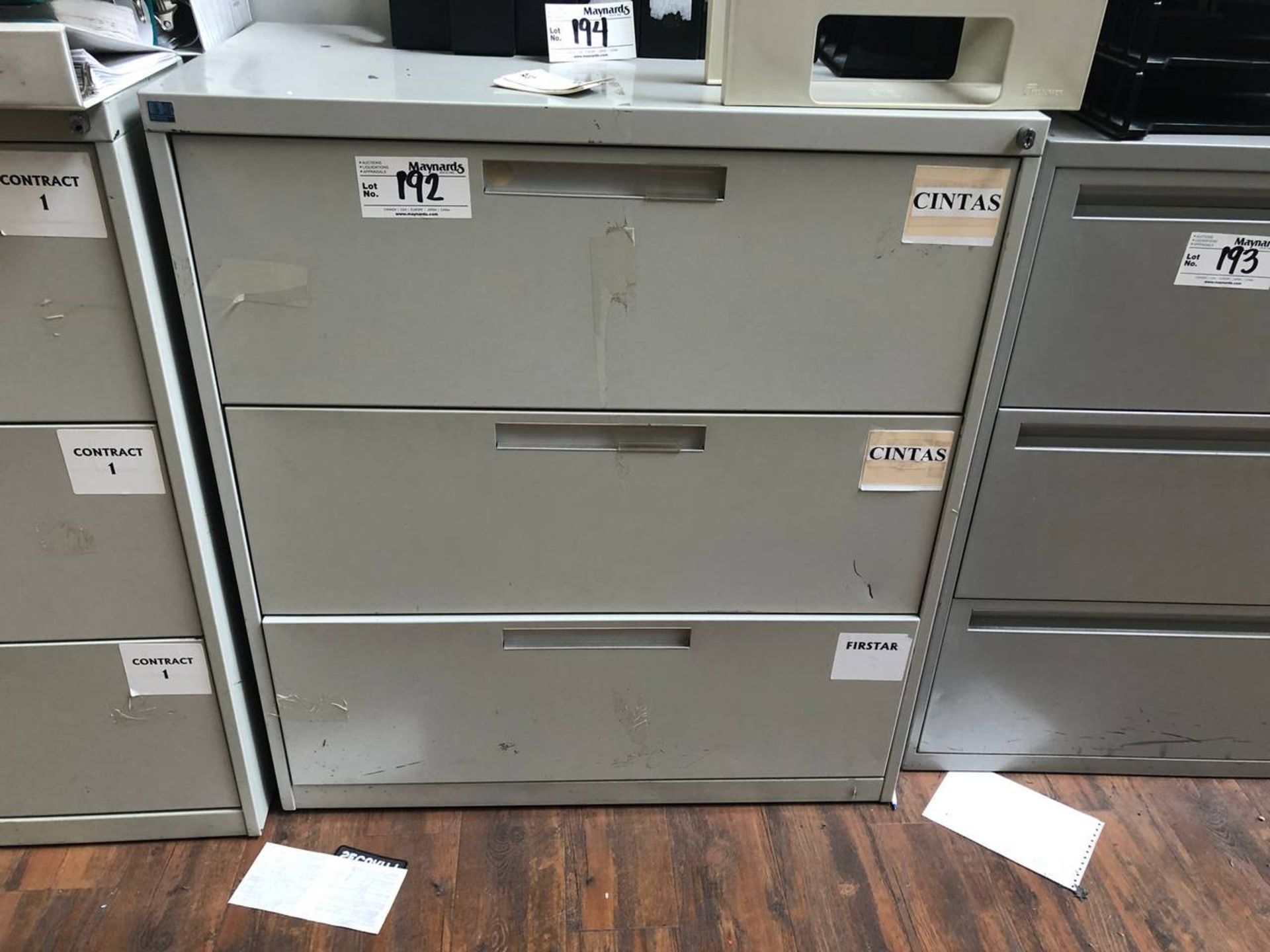 3 drawer grey metal file cabinet,
